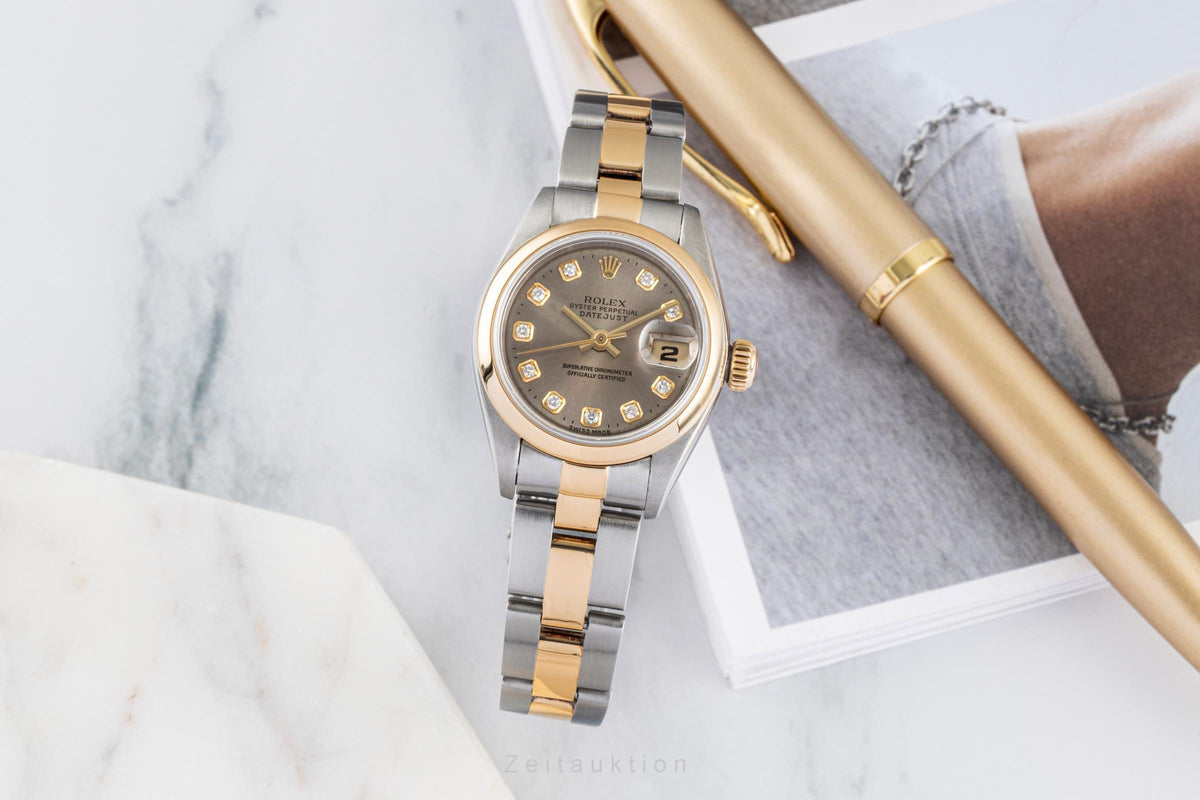 Rolex Lady Datejust acero / oro automático reloj para damas  69163  [2605061]
