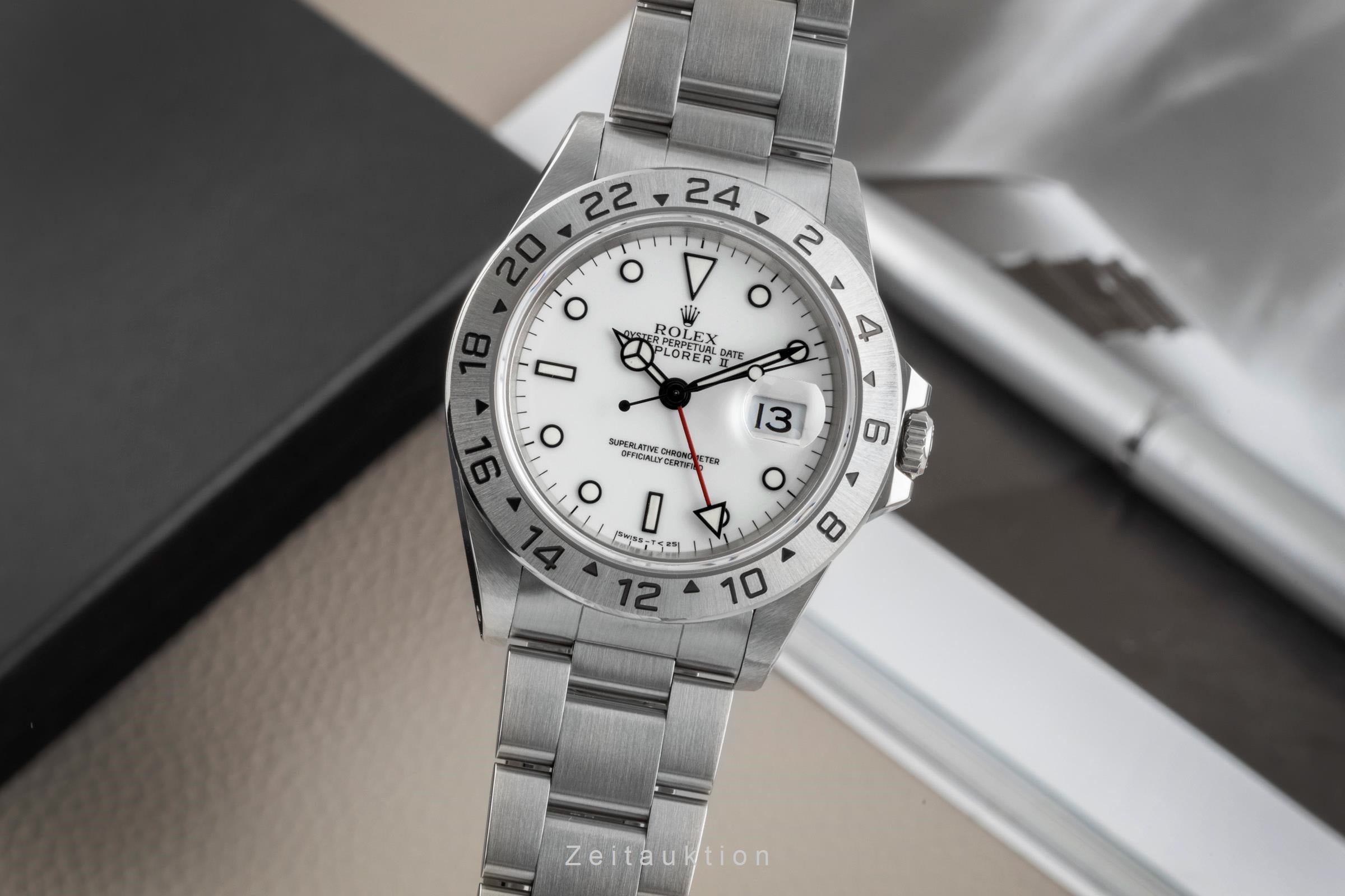 Rolex Explorer II acier automatique montre pour hommes 16570  [2605062]