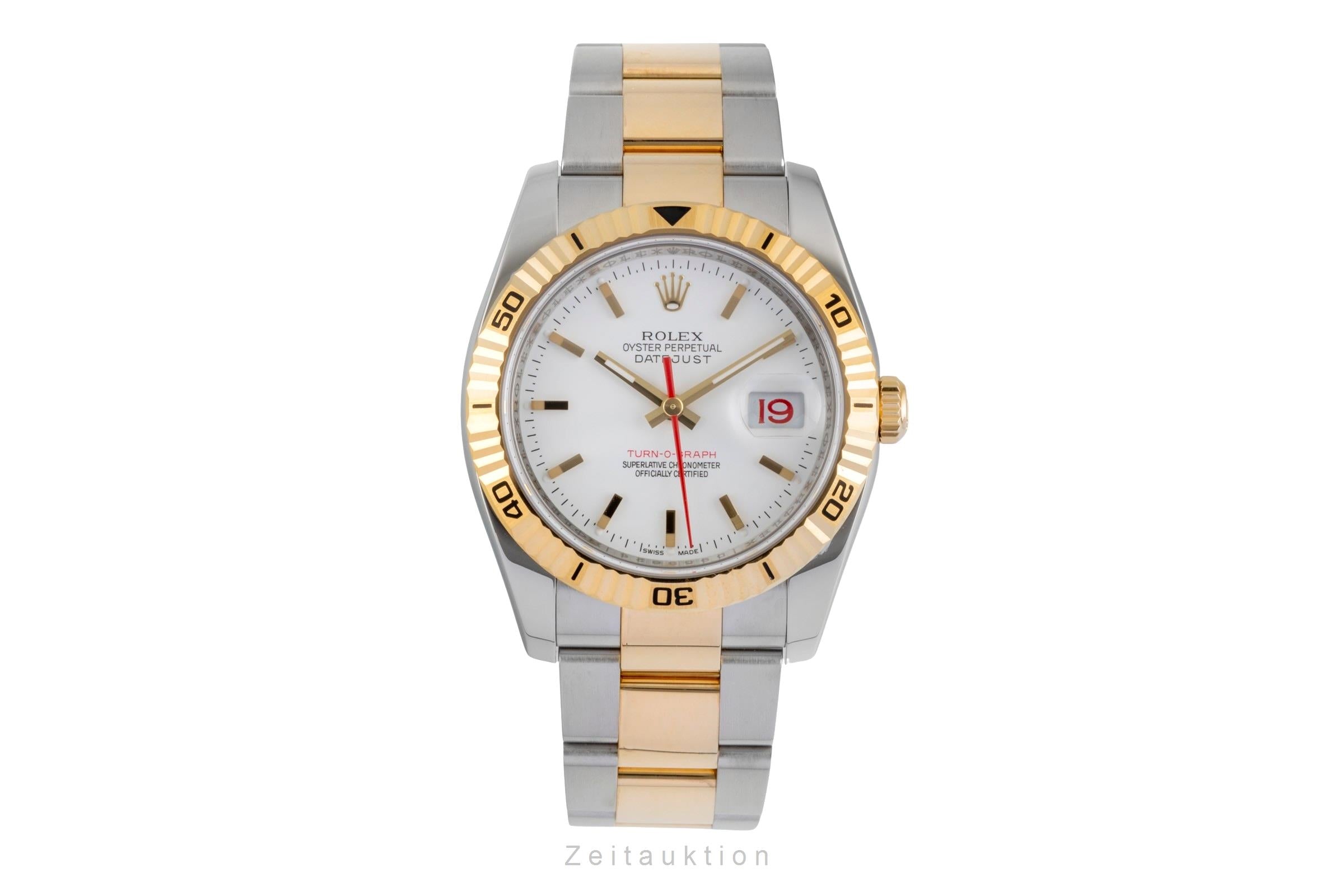 Rolex Datejust Turn-O-Graph acero / oro automático reloj para caballeros 116263  [2605063]