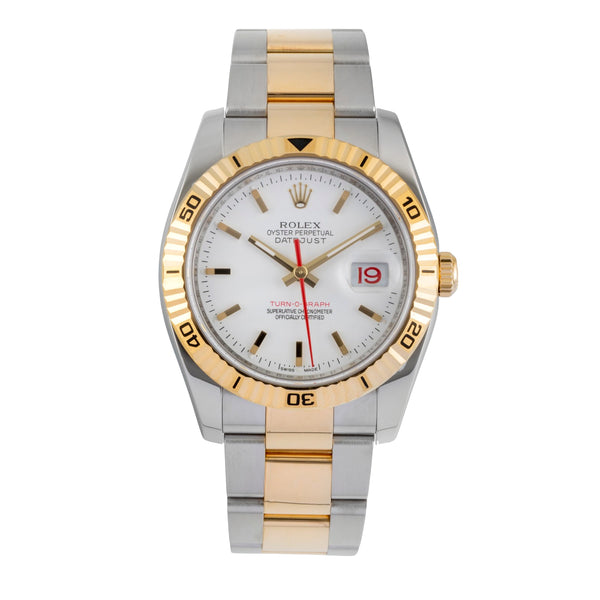 Rolex Datejust Turn-O-Graph acero / oro automático reloj para caballeros 116263  [2605063]