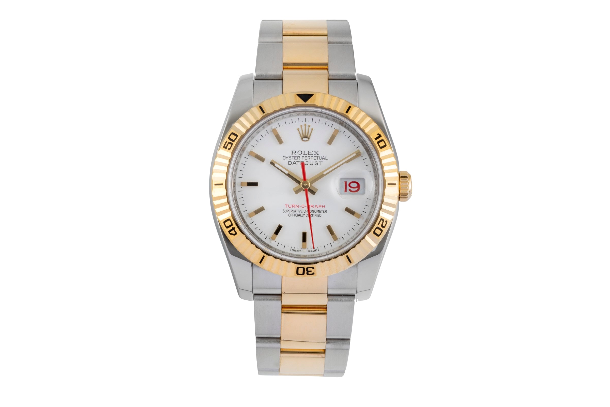 Rolex Datejust Turn-O-Graph steel / gold automatic men's watch 116263  [2605063]