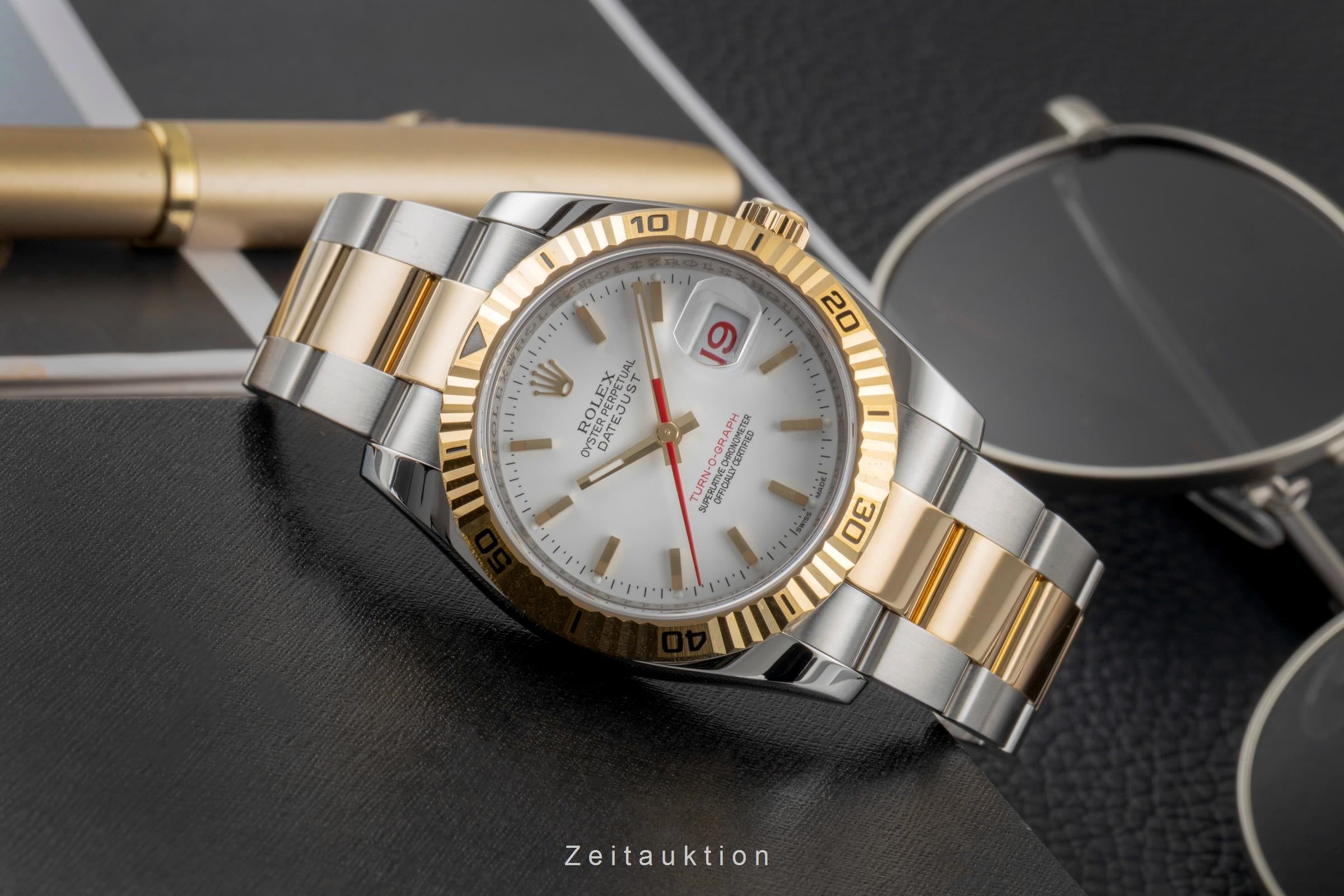 Rolex Datejust Turn-O-Graph acero / oro automático reloj para caballeros 116263  [2605063]