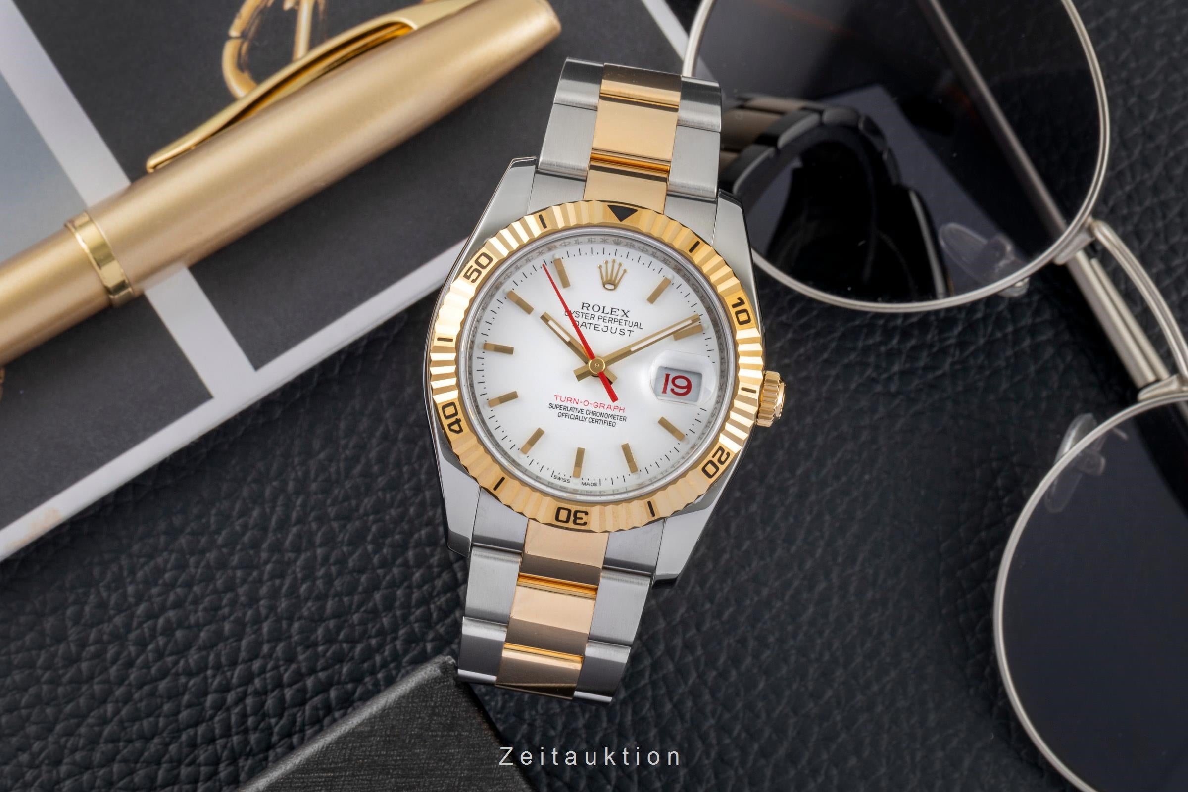 Rolex Datejust Turn-O-Graph acero / oro automático reloj para caballeros 116263  [2605063]