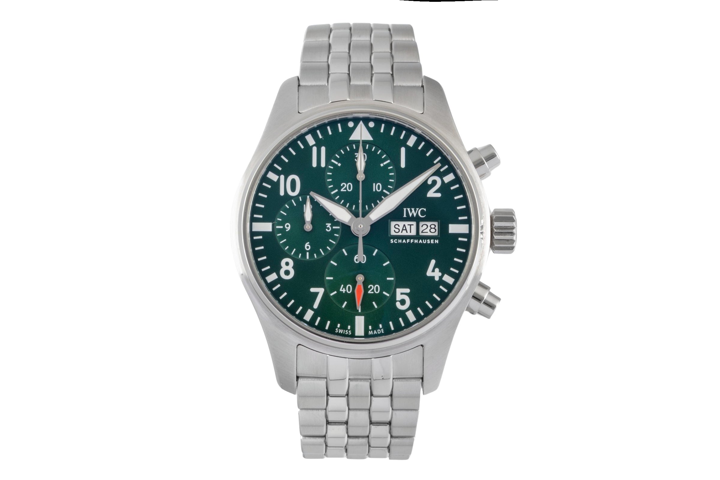 IWC Pilot chronograph steel automatic men's watch IW388103 LP: 8600EUR  [2605066]
