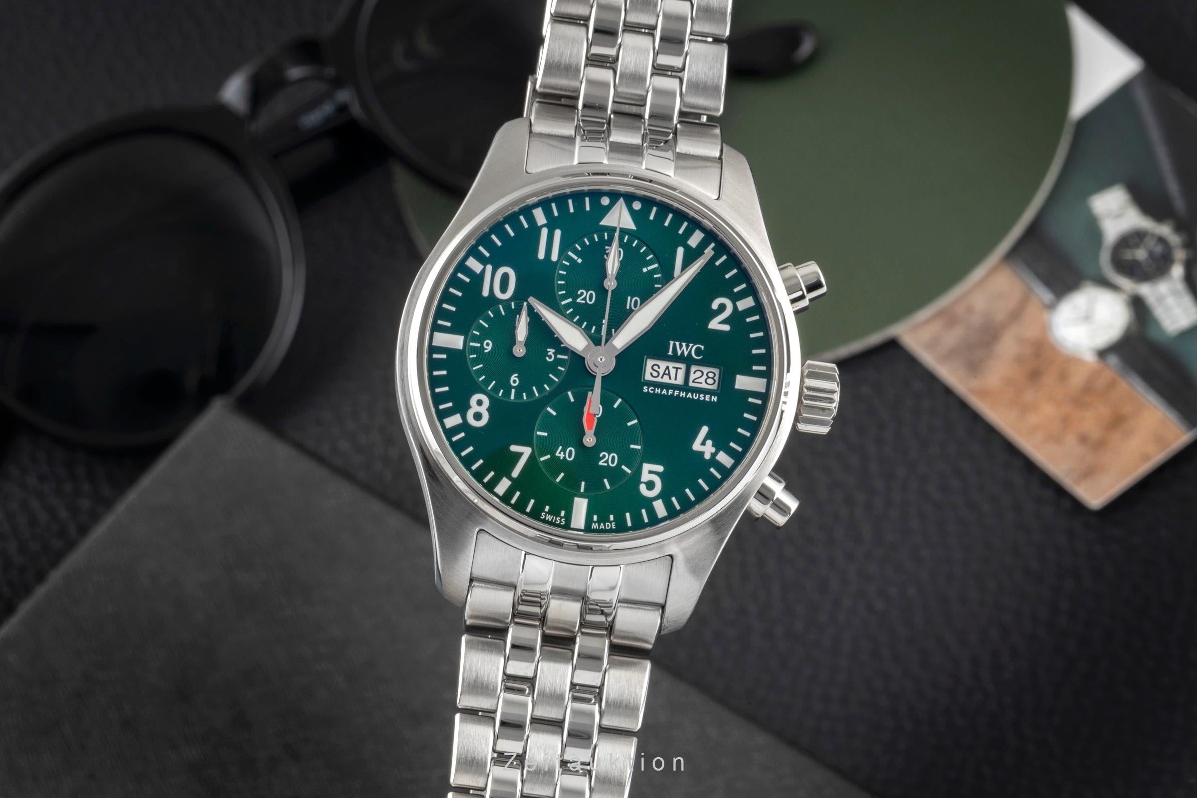 IWC Pilot chronograph steel automatic men's watch IW388103 LP: 8600EUR  [2605066]