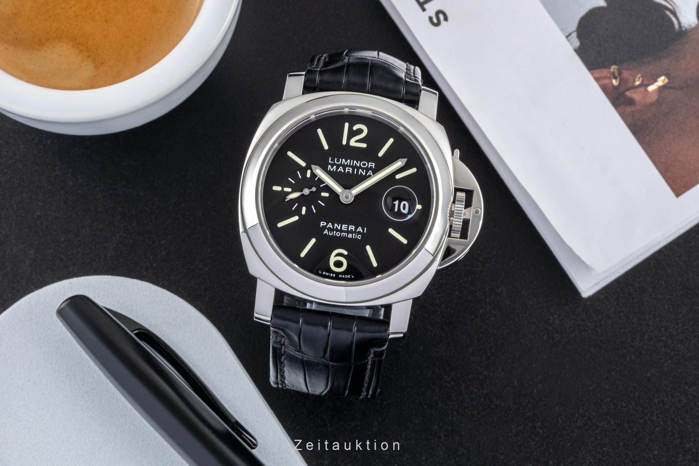 Panerai Luminor Marina steel automatic men's watch PAM00104 LP: 9200EUR  [2605067]