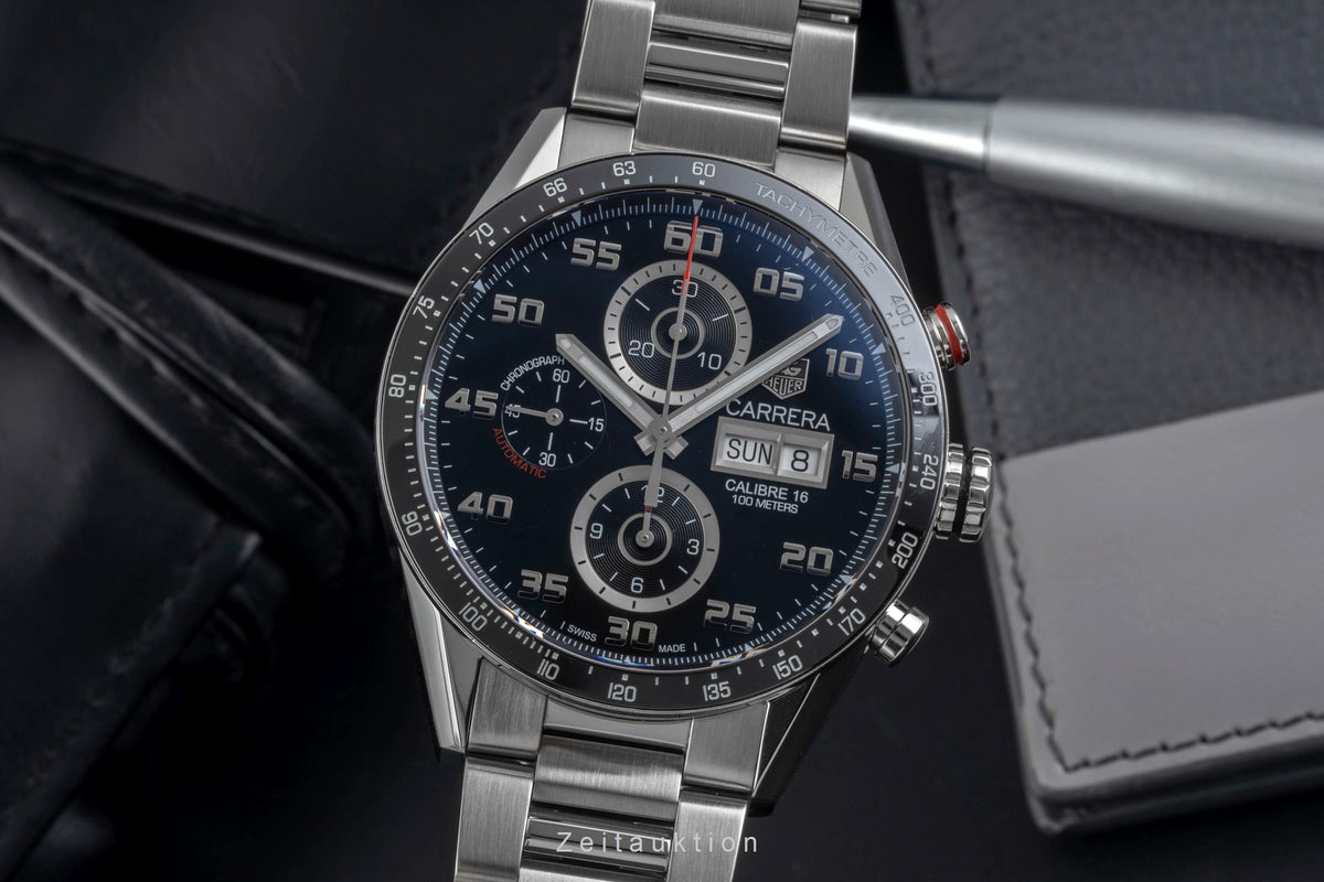 Tag Heuer Carrera chronograph steel automatic men's watch CV2A1R  [2605068]