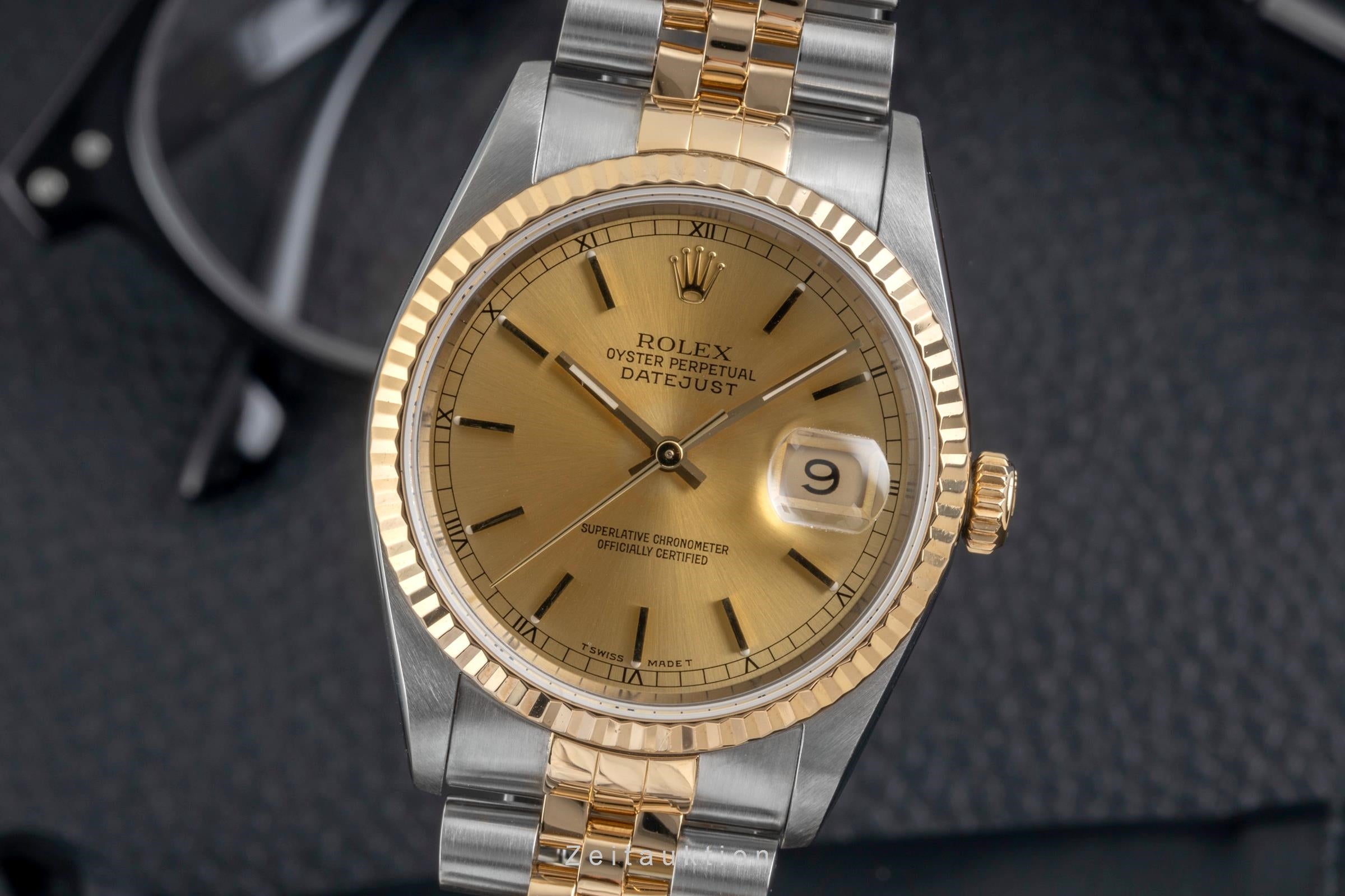 Rolex Datejust acero / oro automático reloj para caballeros 16233 LP: 15350EUR  [2605074]