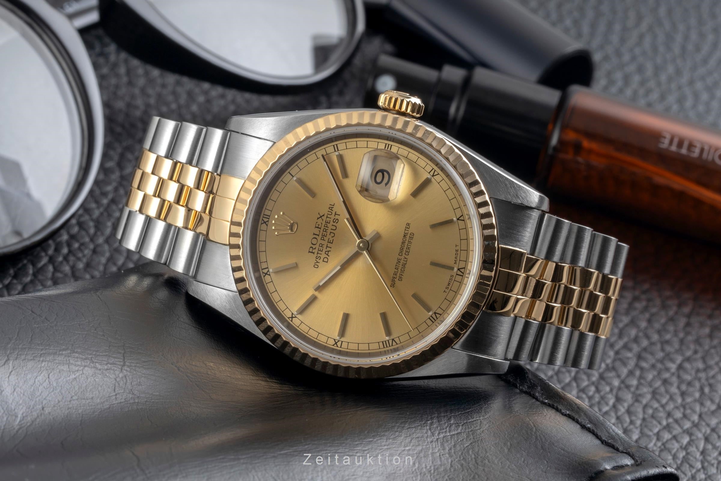 Rolex Datejust acero / oro automático reloj para caballeros 16233 LP: 15350EUR  [2605074]