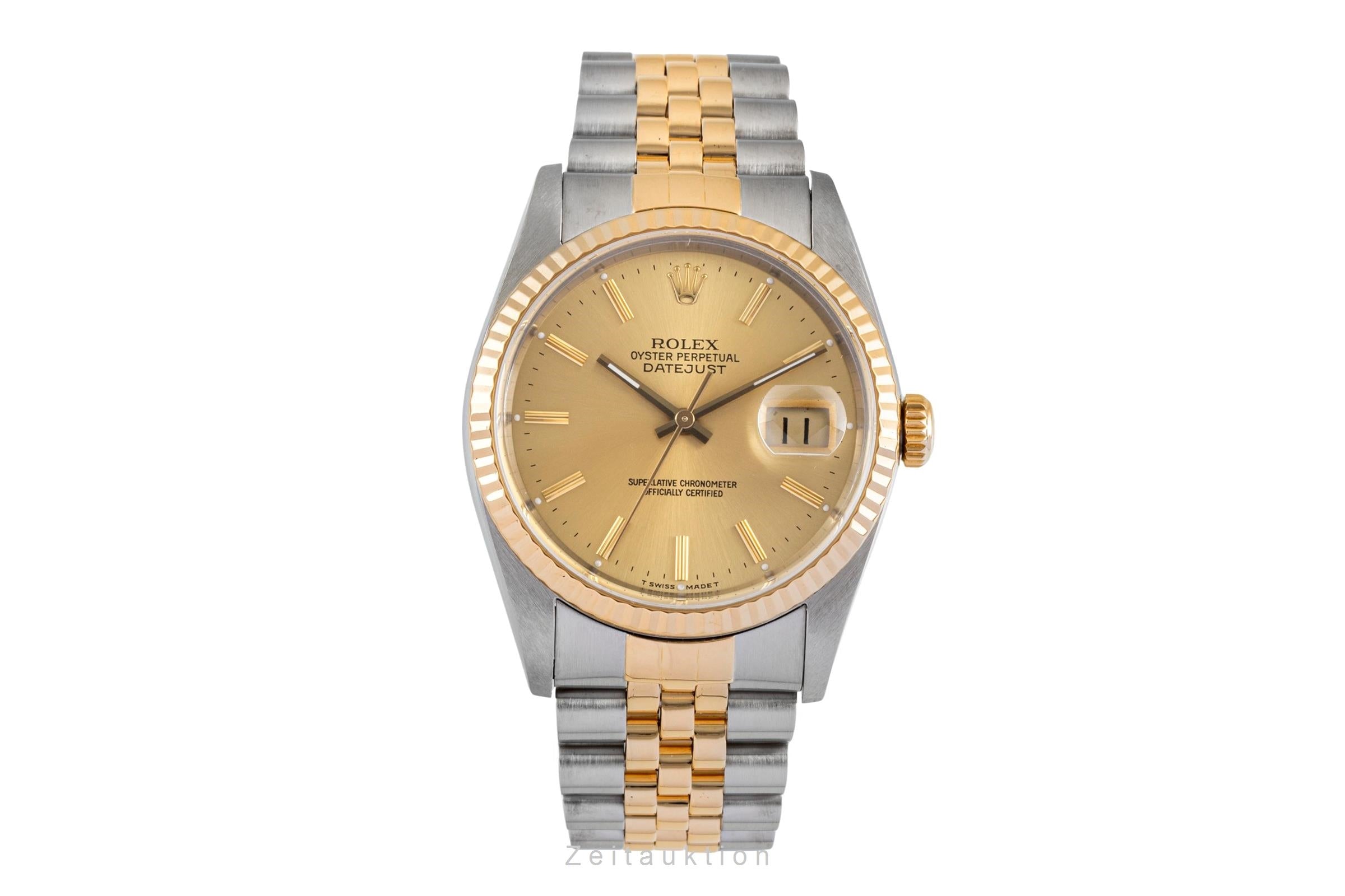 Rolex Datejust acero / oro automático reloj para caballeros 16233 LP: 15350EUR  [2605075]