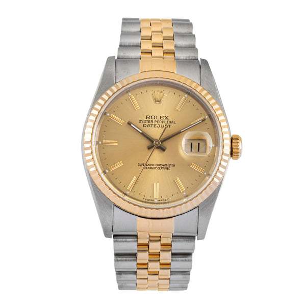 Rolex Datejust acero / oro automático reloj para caballeros 16233 LP: 15350EUR  [2605075]