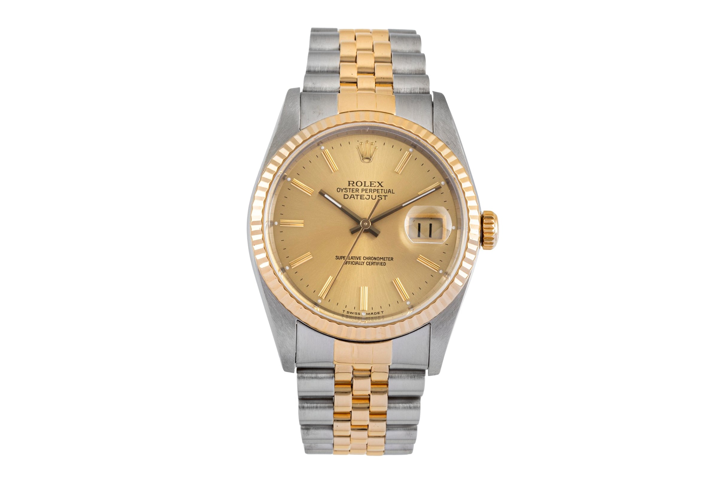 Rolex Datejust 36 Stahl / Gold Automatik Herrenuhr 16233 L-Serie VP: 15350,- € [2605075]