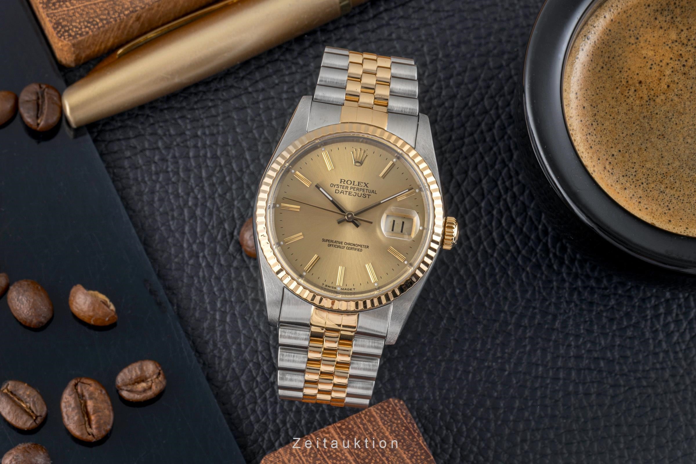 Rolex Datejust acero / oro automático reloj para caballeros 16233 LP: 15350EUR  [2605075]