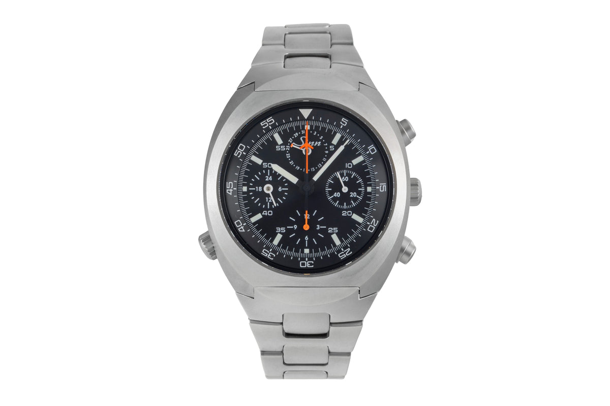 Sinn 142 ST II Chronograph Stahl Automatik Ref.142.050 Box & Papiere 2007 [2605078]