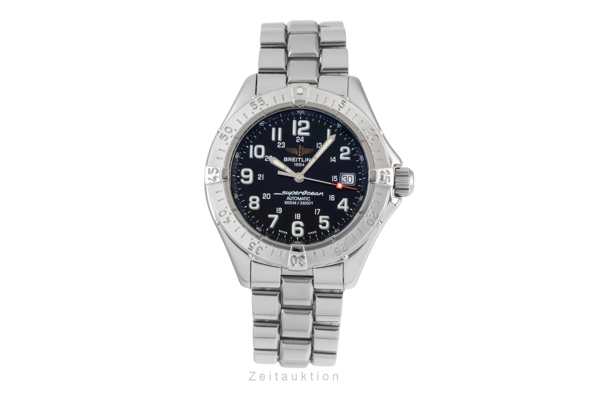 Breitling Superocean acero automático reloj para caballeros A17340-108  [2605079]
