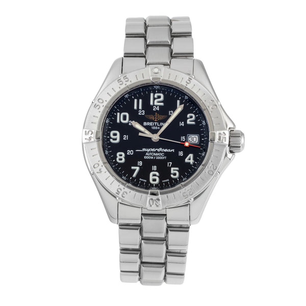 Breitling Superocean acero automático reloj para caballeros A17340-108  [2605079]