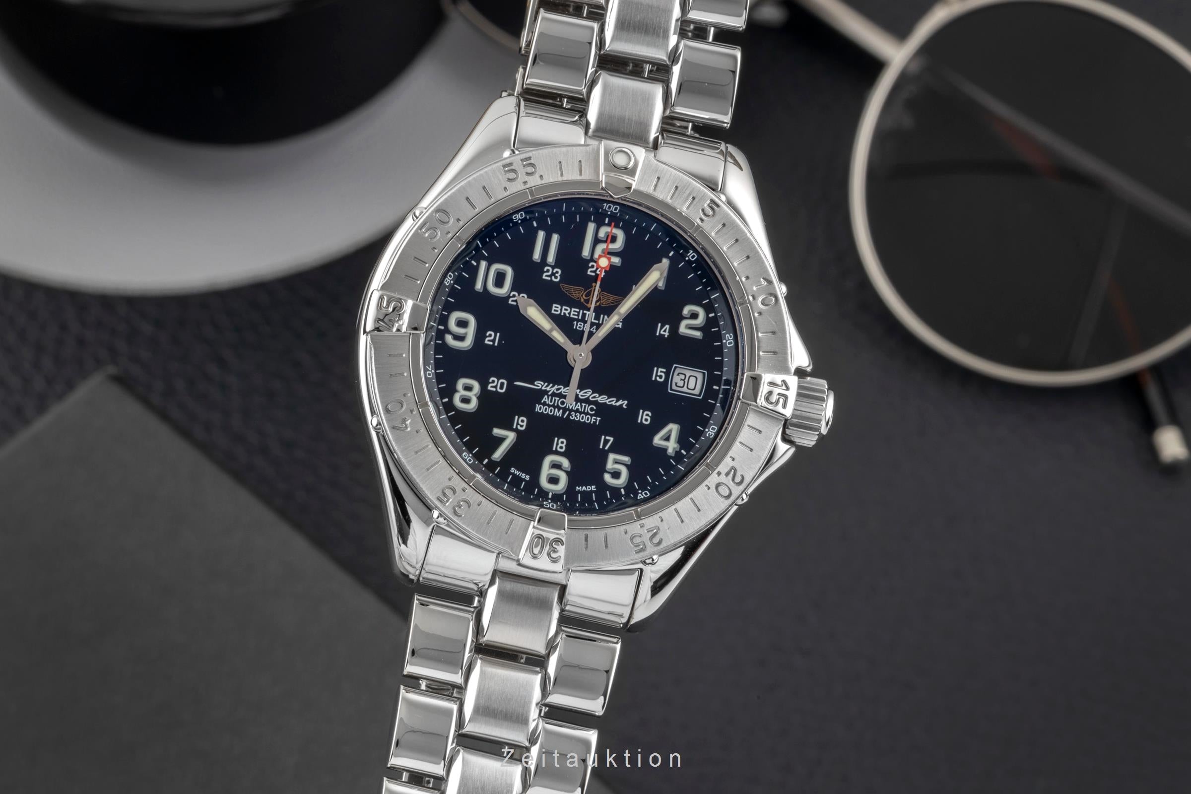 Breitling Superocean acero automático reloj para caballeros A17340-108  [2605079]