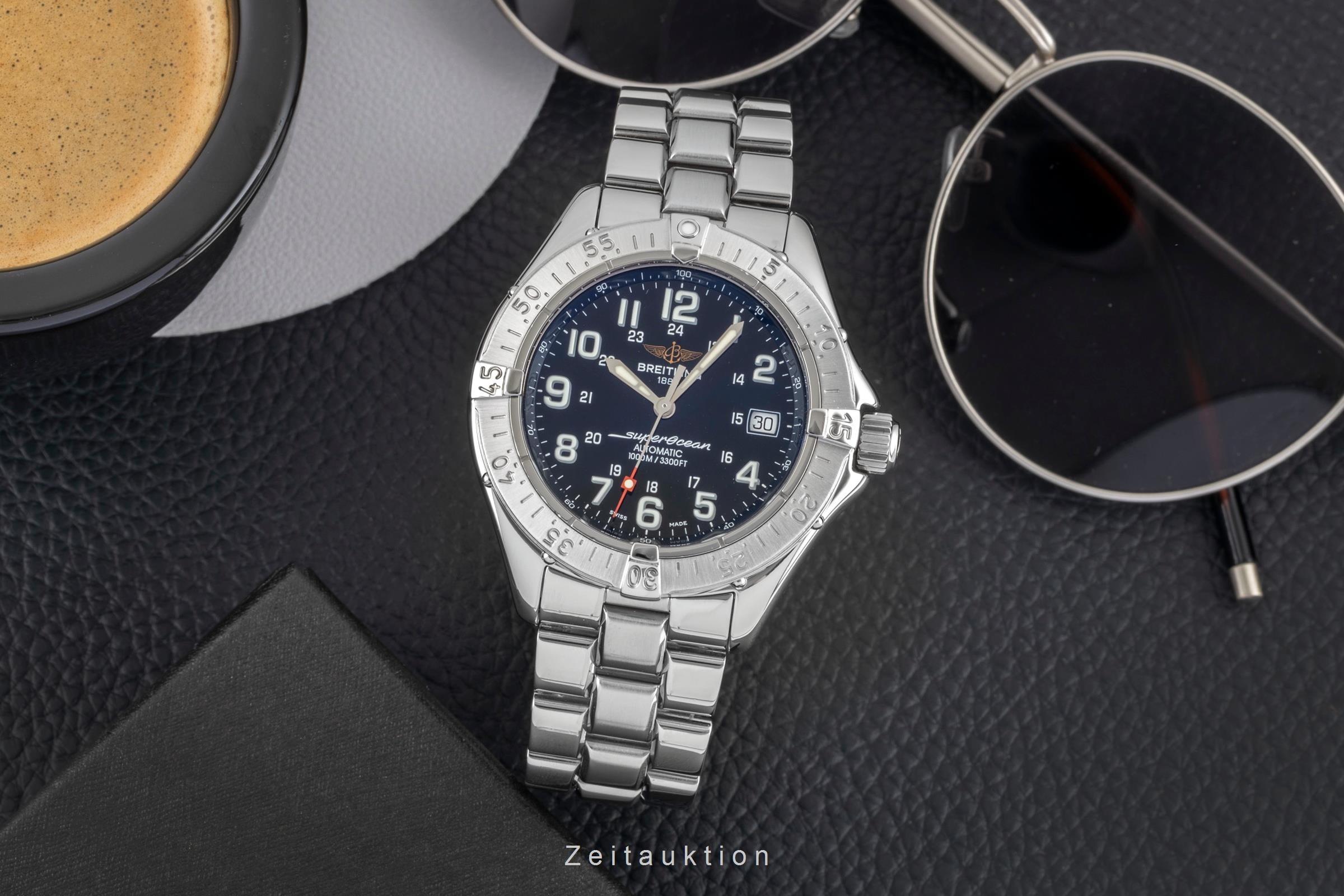 Breitling Superocean acero automático reloj para caballeros A17340-108  [2605079]