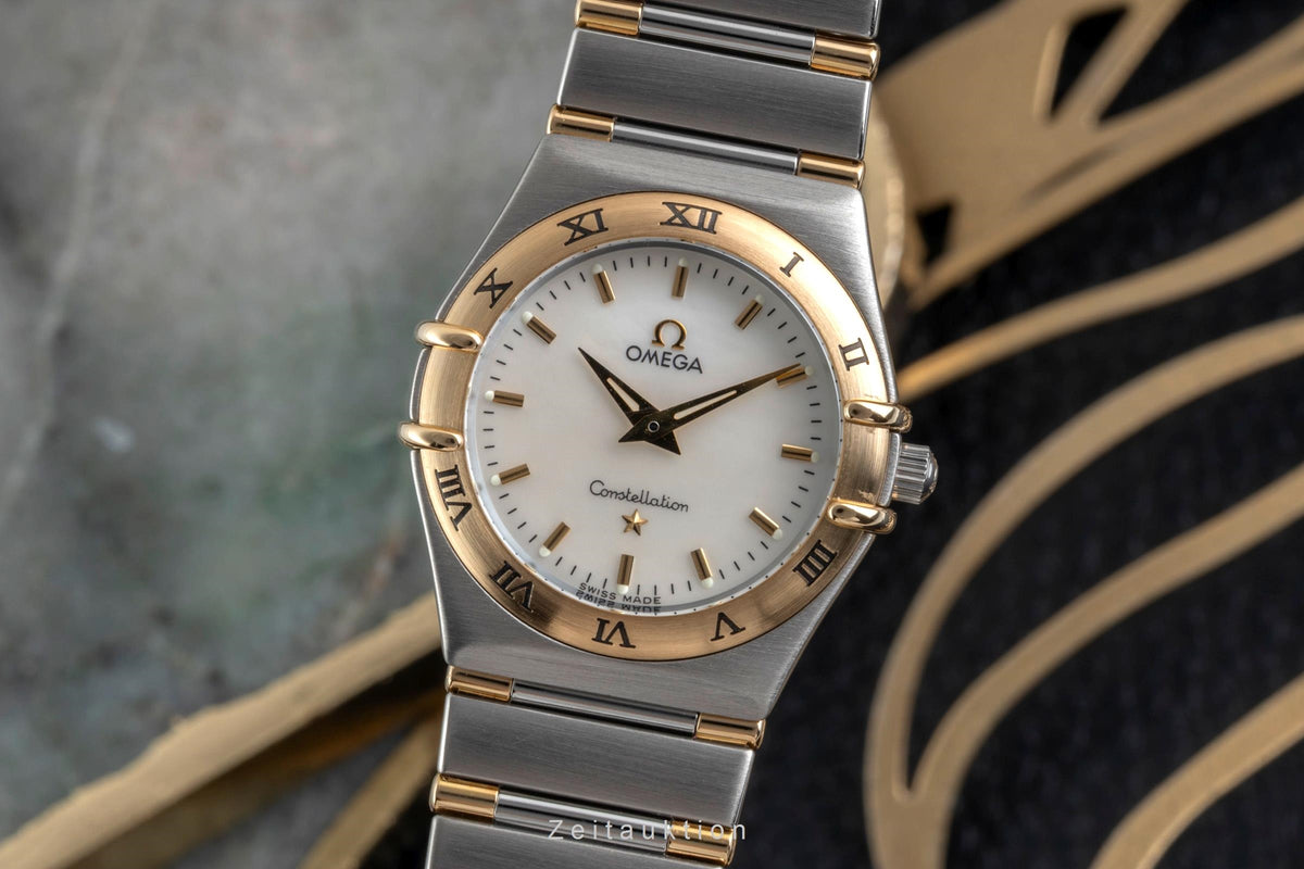 Omega Constellation acier / or  quartz montre pour hommes 1272.30.00  [2605080]