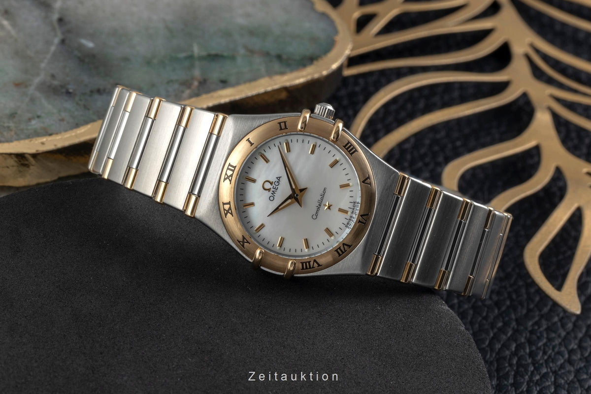 Omega Constellation acier / or  quartz montre pour hommes 1272.30.00  [2605080]