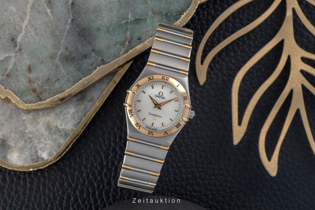 Omega Constellation acier / or  quartz montre pour hommes 1272.30.00  [2605080]