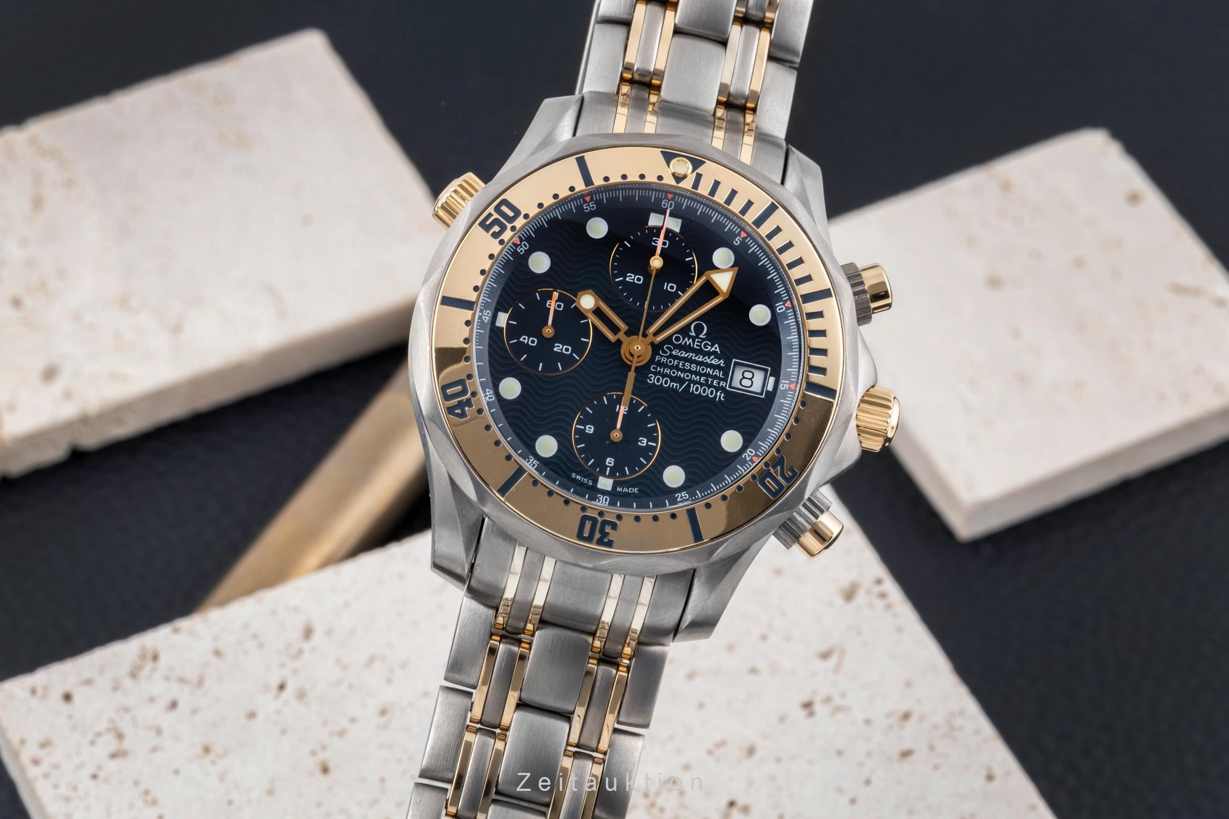 Omega Seamaster chronograph titanium / gold automatic men's watch 2297.80.00  [2605082]