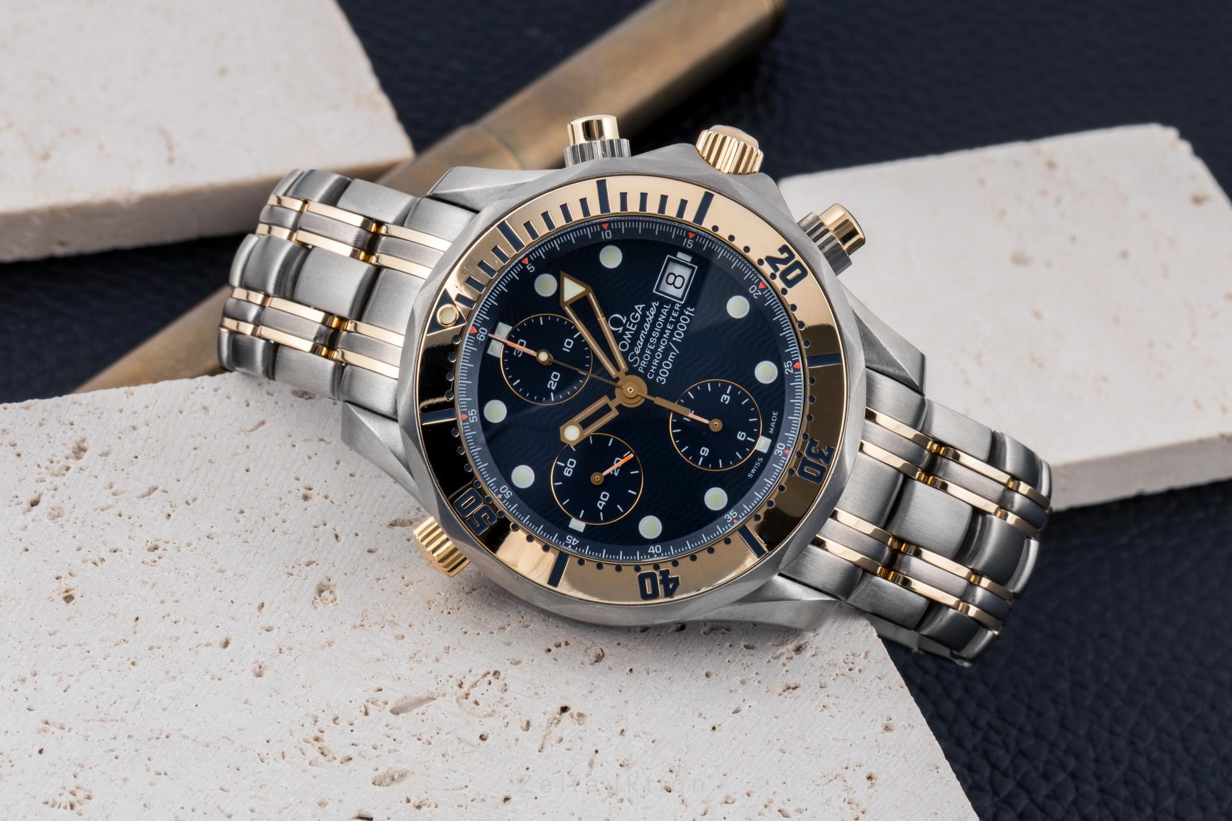 Omega Seamaster chronograph titanium / gold automatic men's watch 2297.80.00  [2605082]