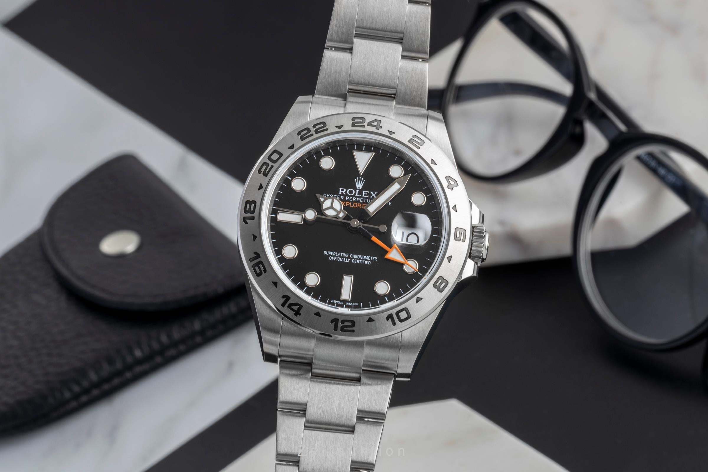 Rolex Explorer II acero automático reloj para caballeros 216570  [2605088]