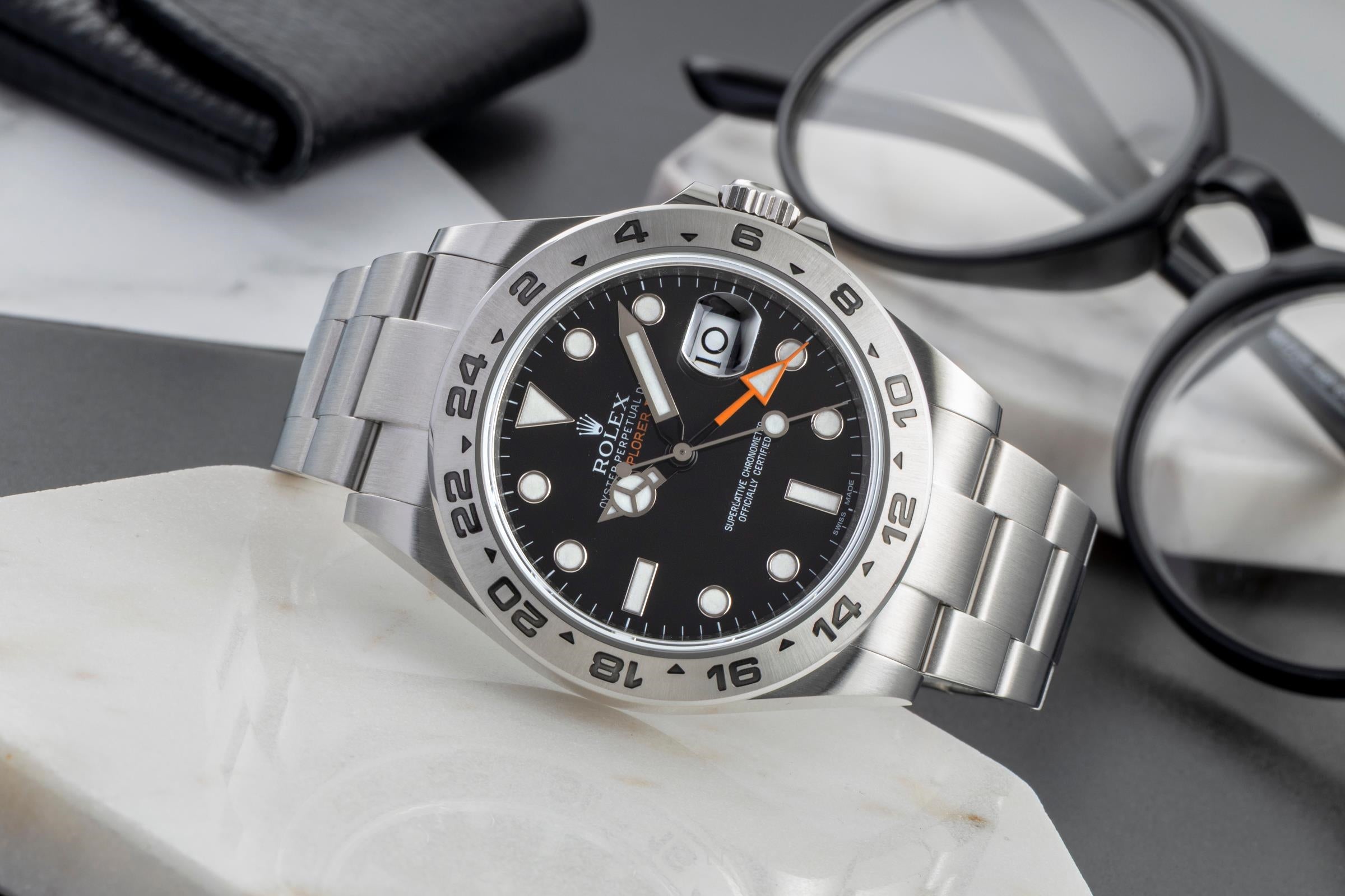 Rolex Explorer II acero automático reloj para caballeros 216570  [2605088]