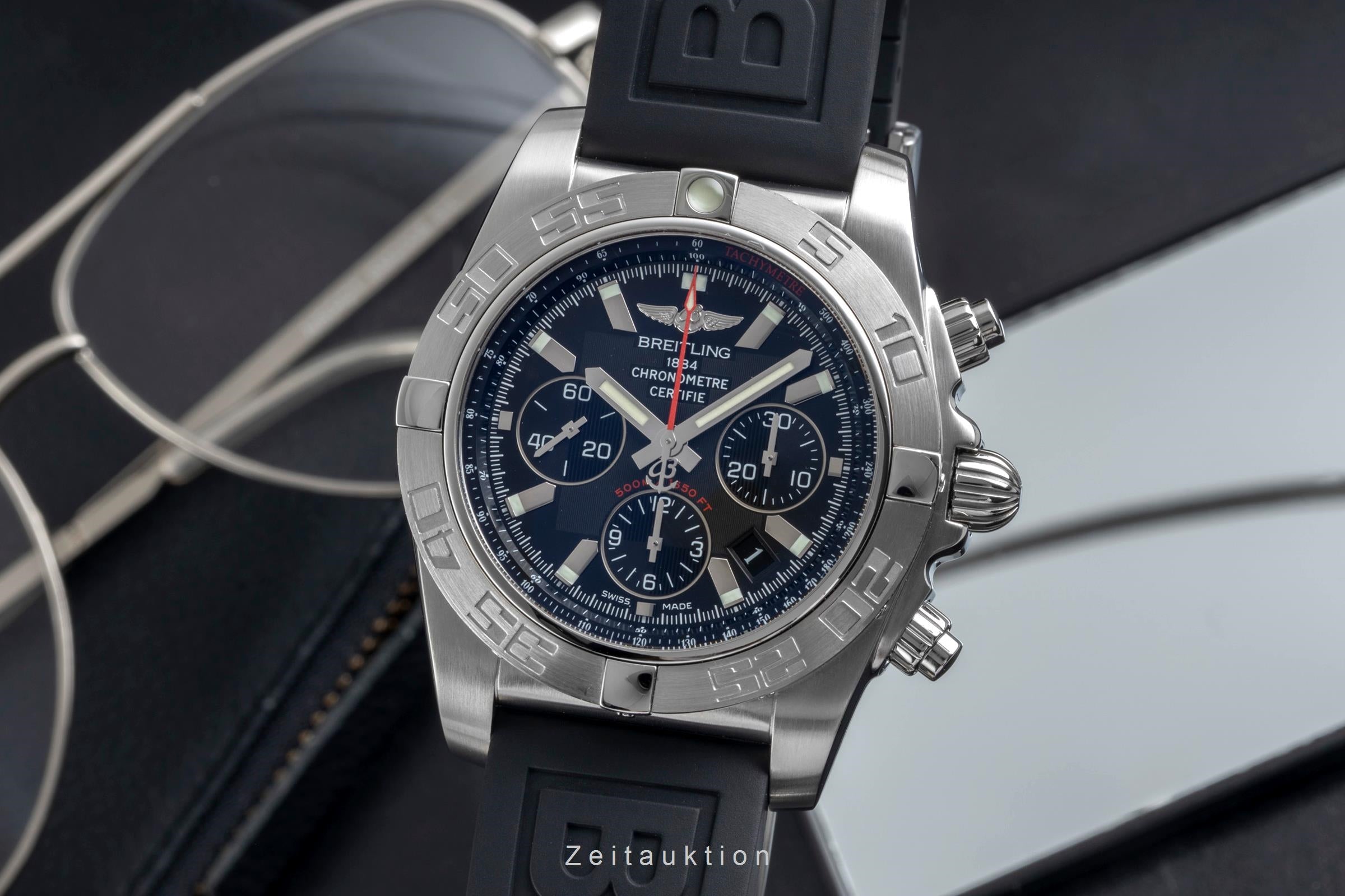 Breitling Chronomat 44 Chronograph Stahl Automatik Herrenuhr Ref. AB0110 [2605101]
