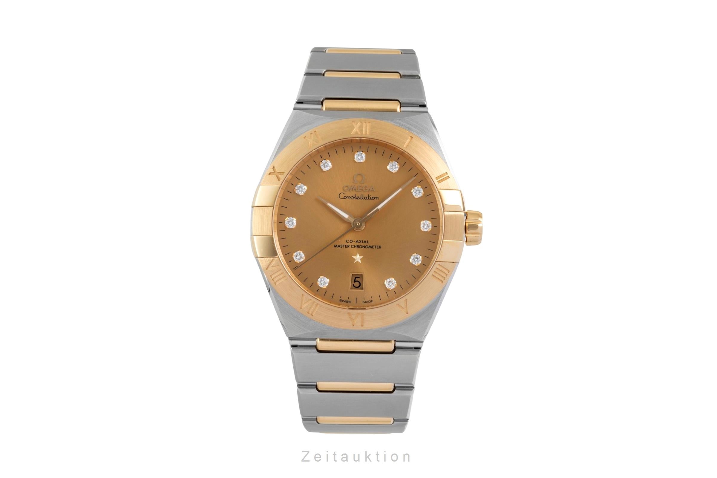 Omega Constellation Stahl / Gold Automatik Diamonds Ref. 131.20.39.20.58.001 B&P [2605102]