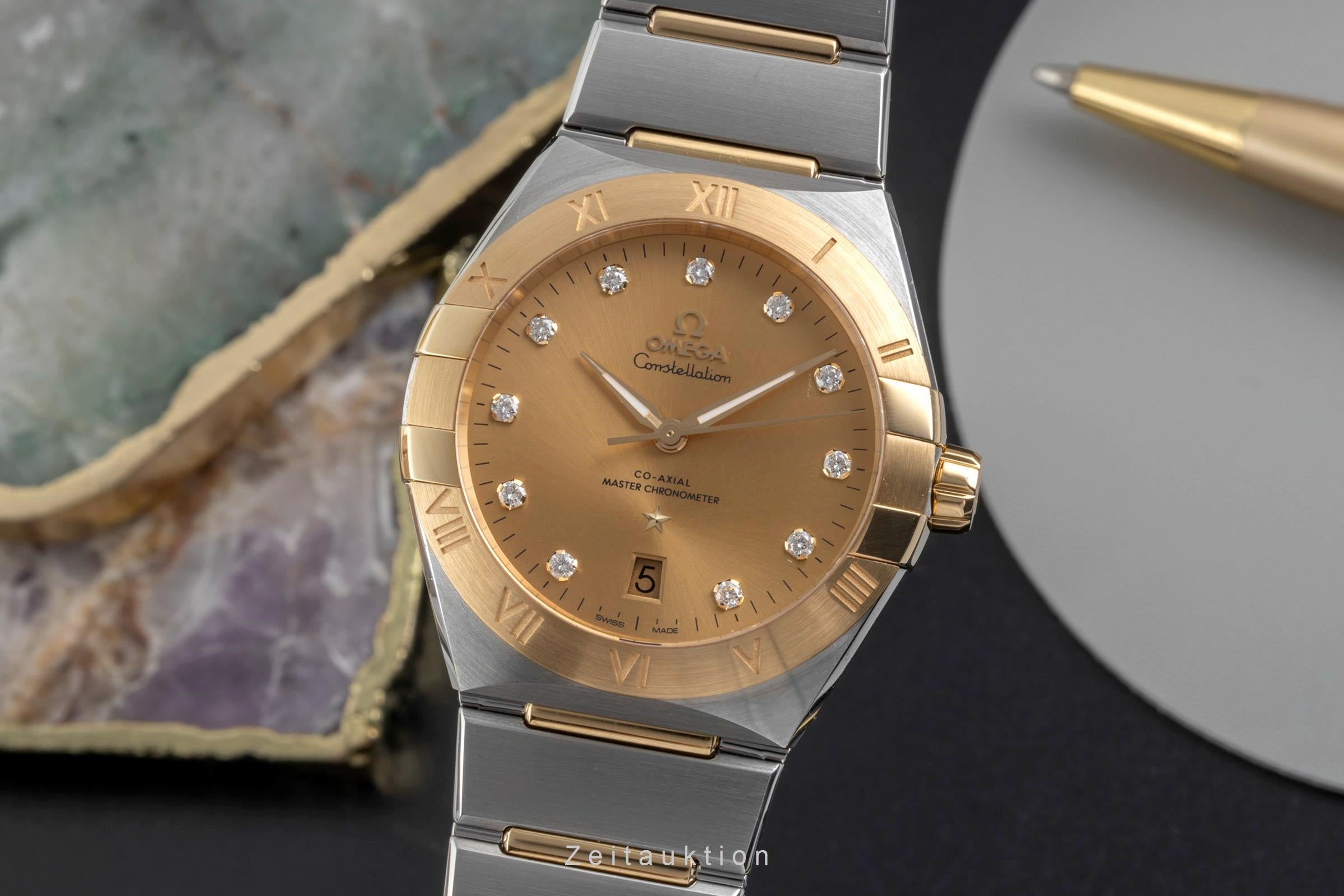 Omega Constellation Stahl / Gold Automatik Diamonds Ref. 131.20.39.20.58.001 B&P [2605102]