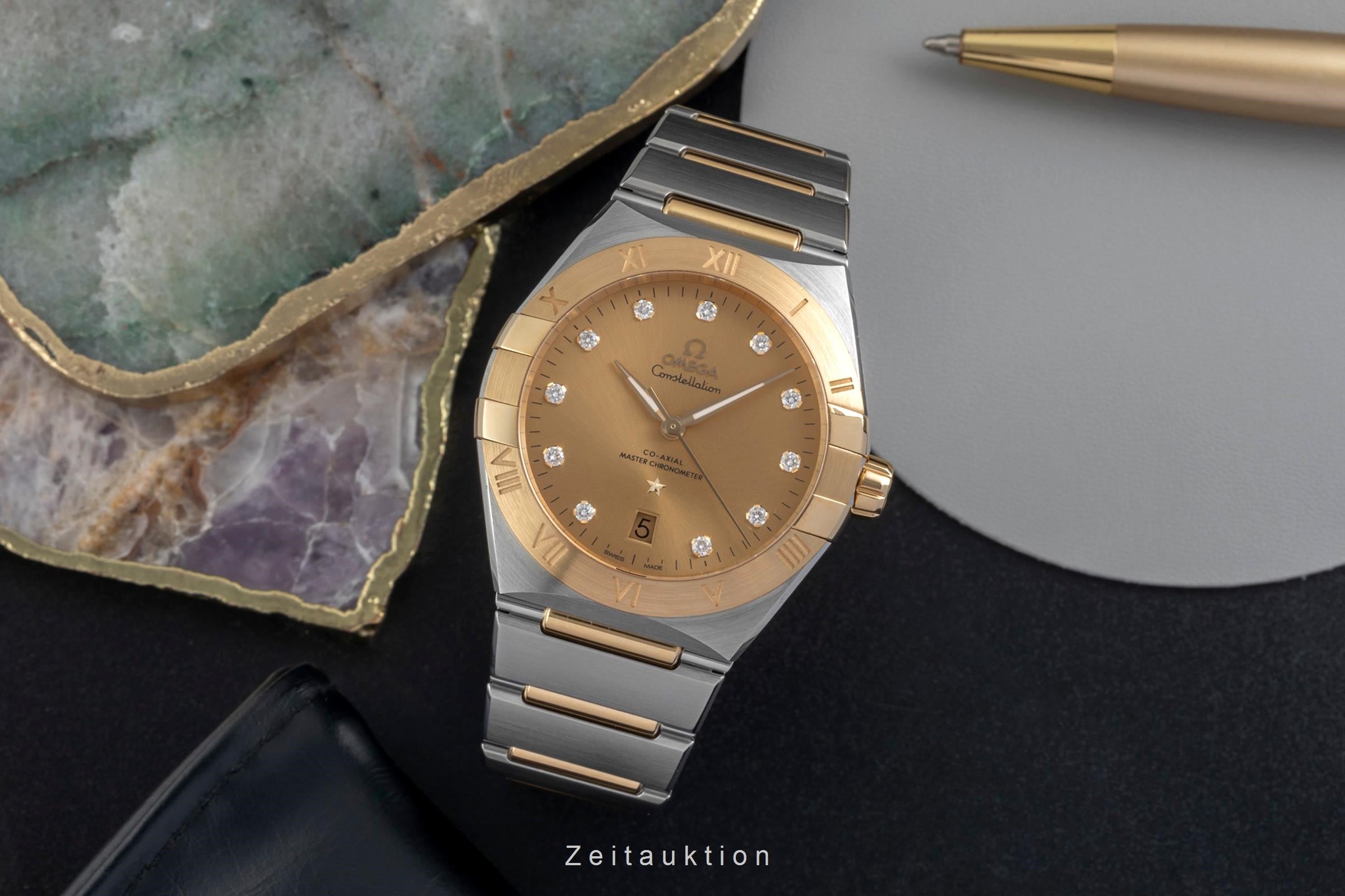 Omega Constellation Stahl / Gold Automatik Diamonds Ref. 131.20.39.20.58.001 B&P [2605102]