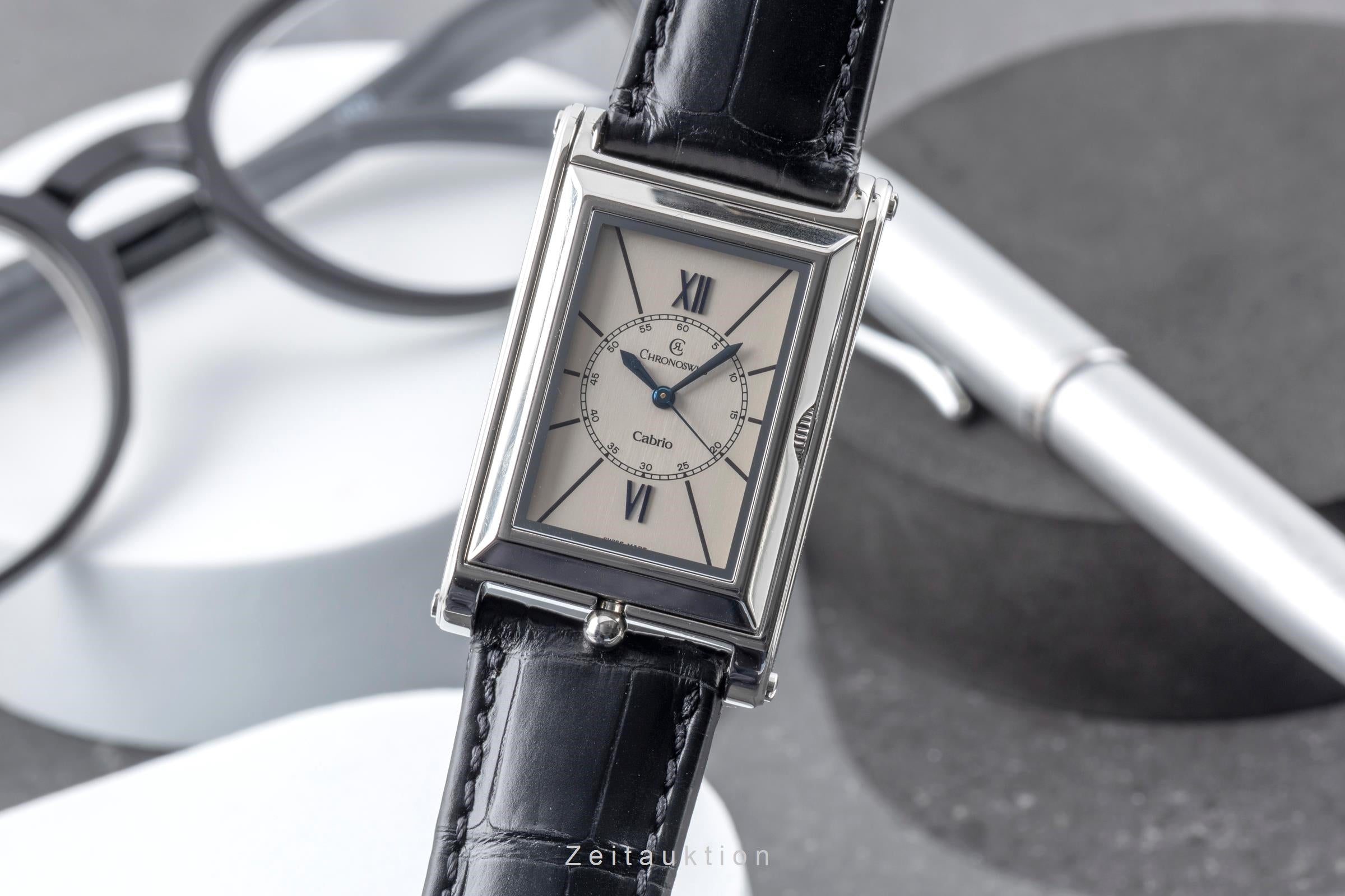 Chronoswiss Cabrio Stahl Automatik Herrenuhr Ref. CH 2673 Box [2605109]