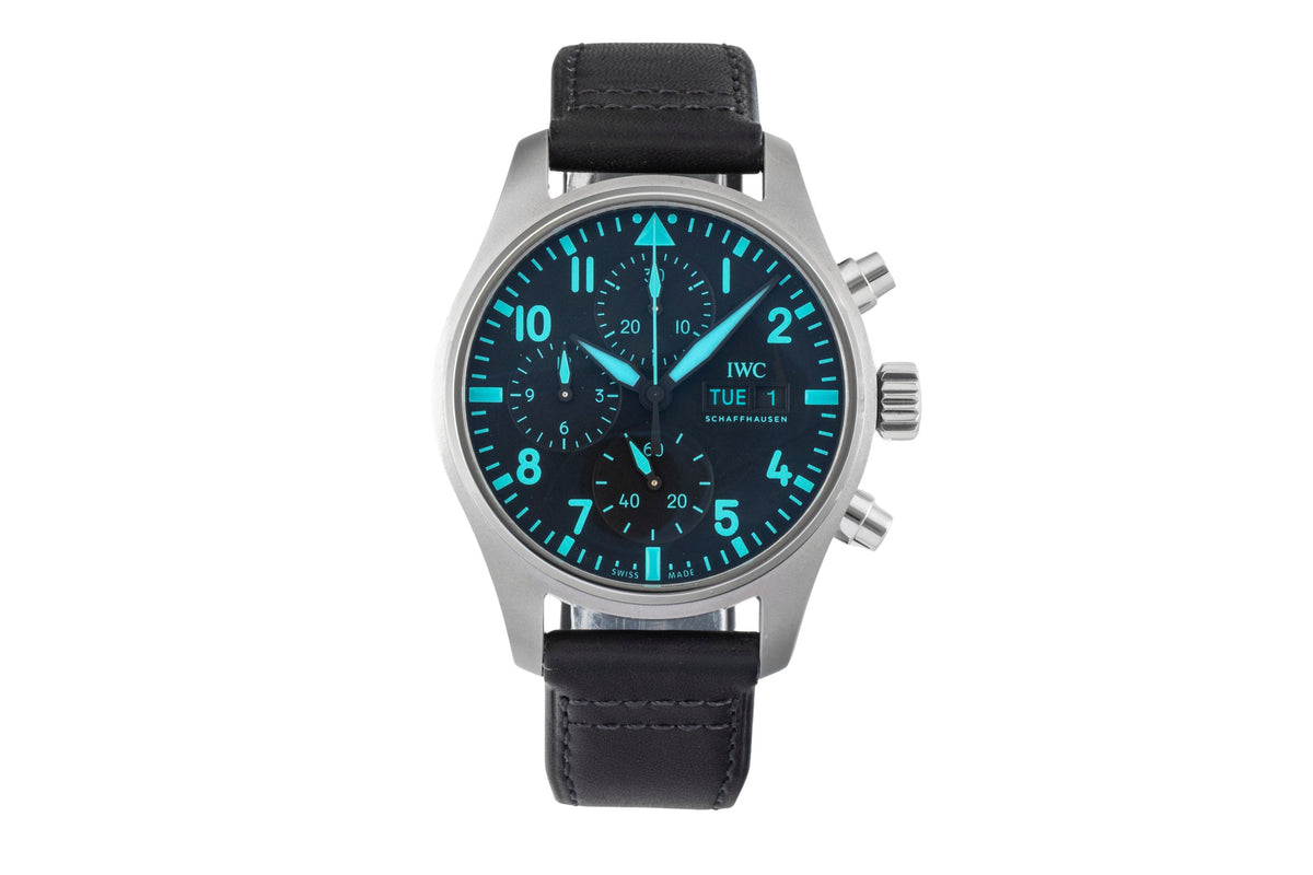 IWC Fliegerchronograph chronograph titanium automatic men's watch IW388108 LP: 9400EUR  [2605121]