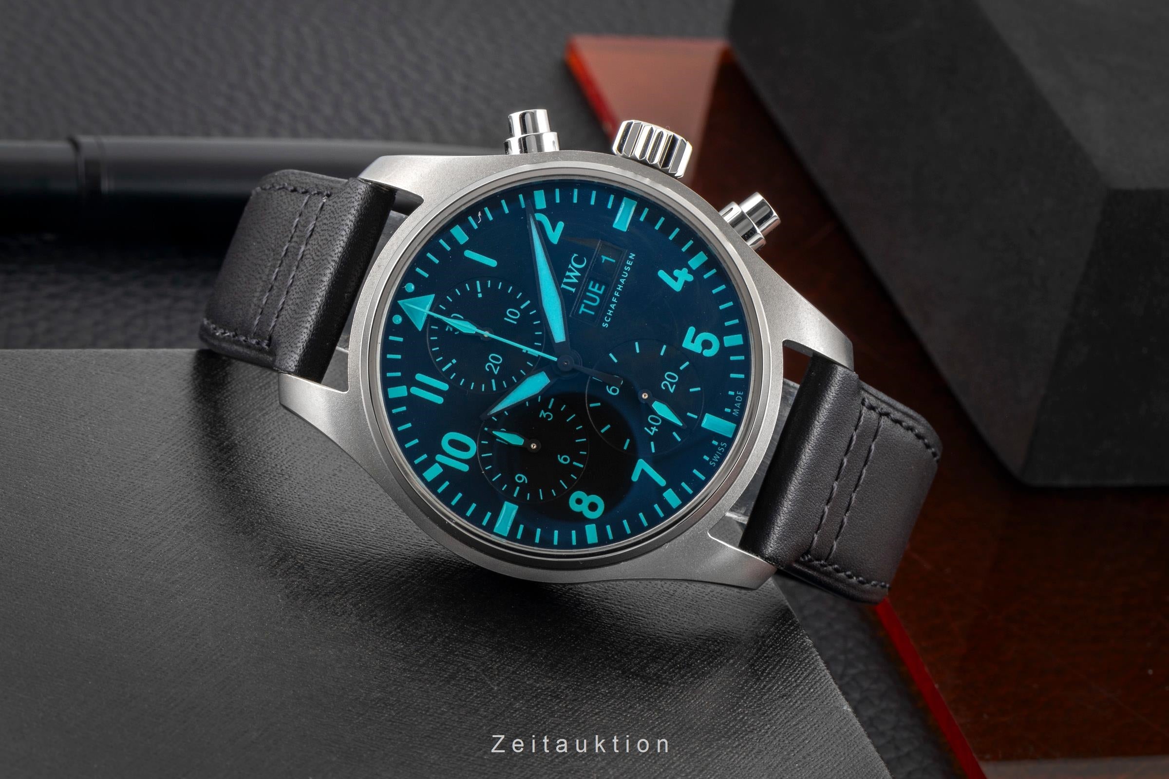 IWC Fliegerchronograph chronograph titanium automatic men's watch IW388108 LP: 9400EUR  [2605121]