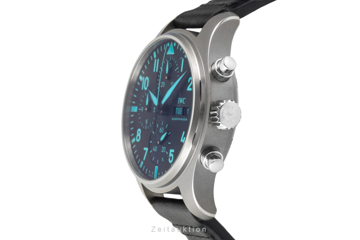 IWC Fliegerchronograph chronograph titanium automatic men's watch IW388108 LP: 9400EUR  [2605121]