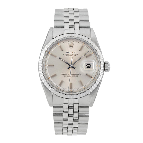 Rolex Datejust acier automatique montre pour hommes 1603 Vintage  [2605129]