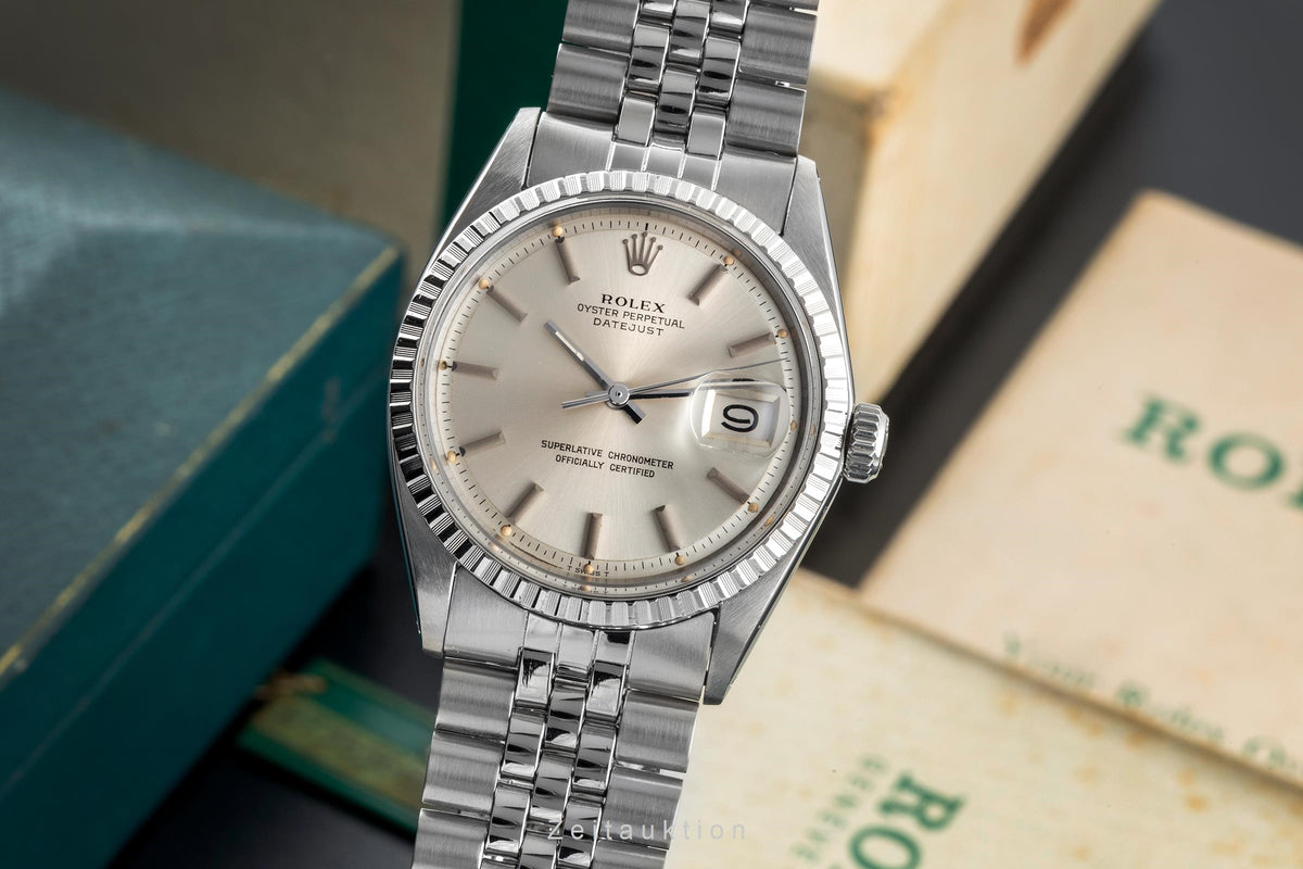 Rolex Datejust acier automatique montre pour hommes 1603 Vintage  [2605129]