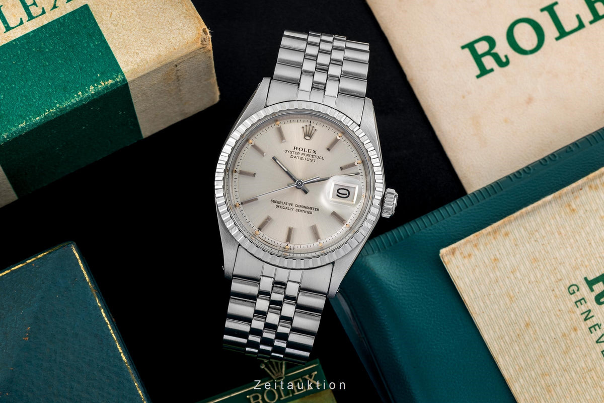 Rolex Datejust acier automatique montre pour hommes 1603 Vintage  [2605129]