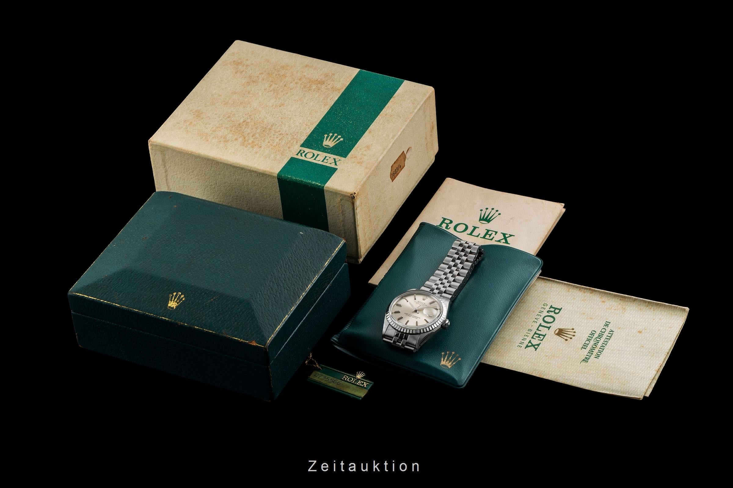 Rolex Datejust acier automatique montre pour hommes 1603 Vintage  [2605129]