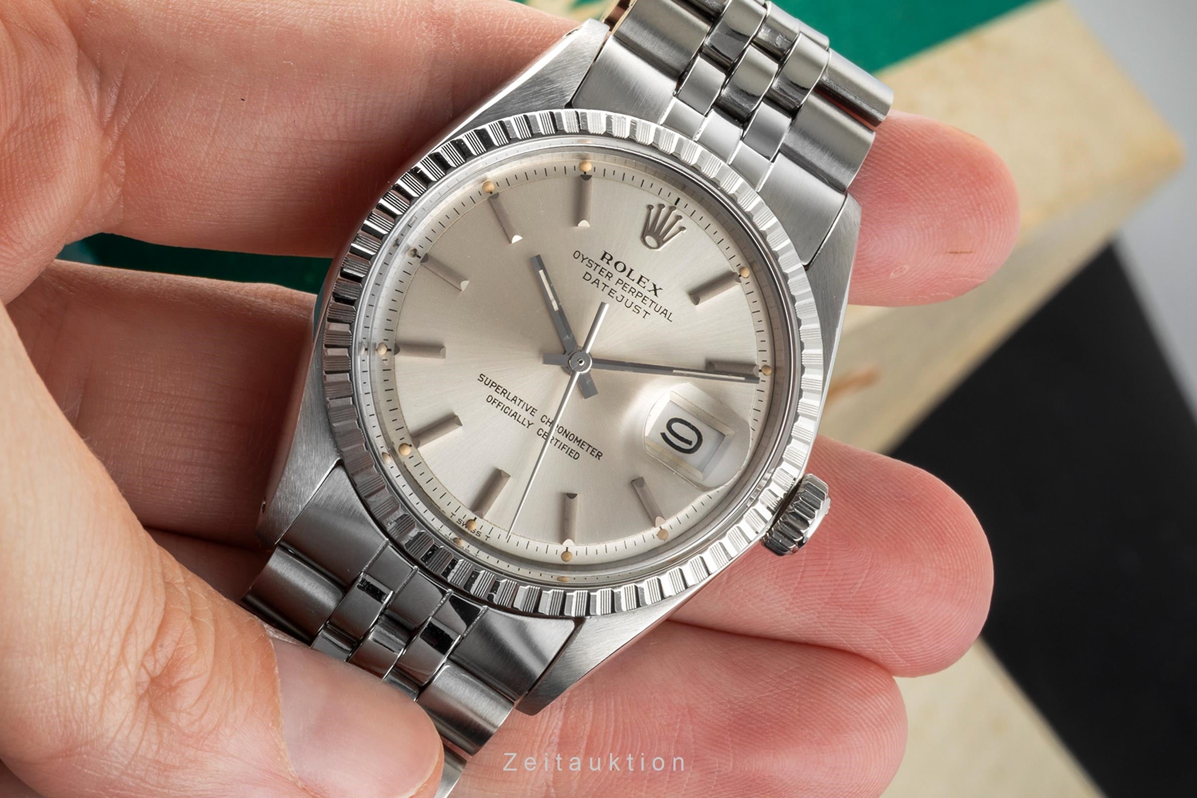Rolex Datejust acier automatique montre pour hommes 1603 Vintage  [2605129]