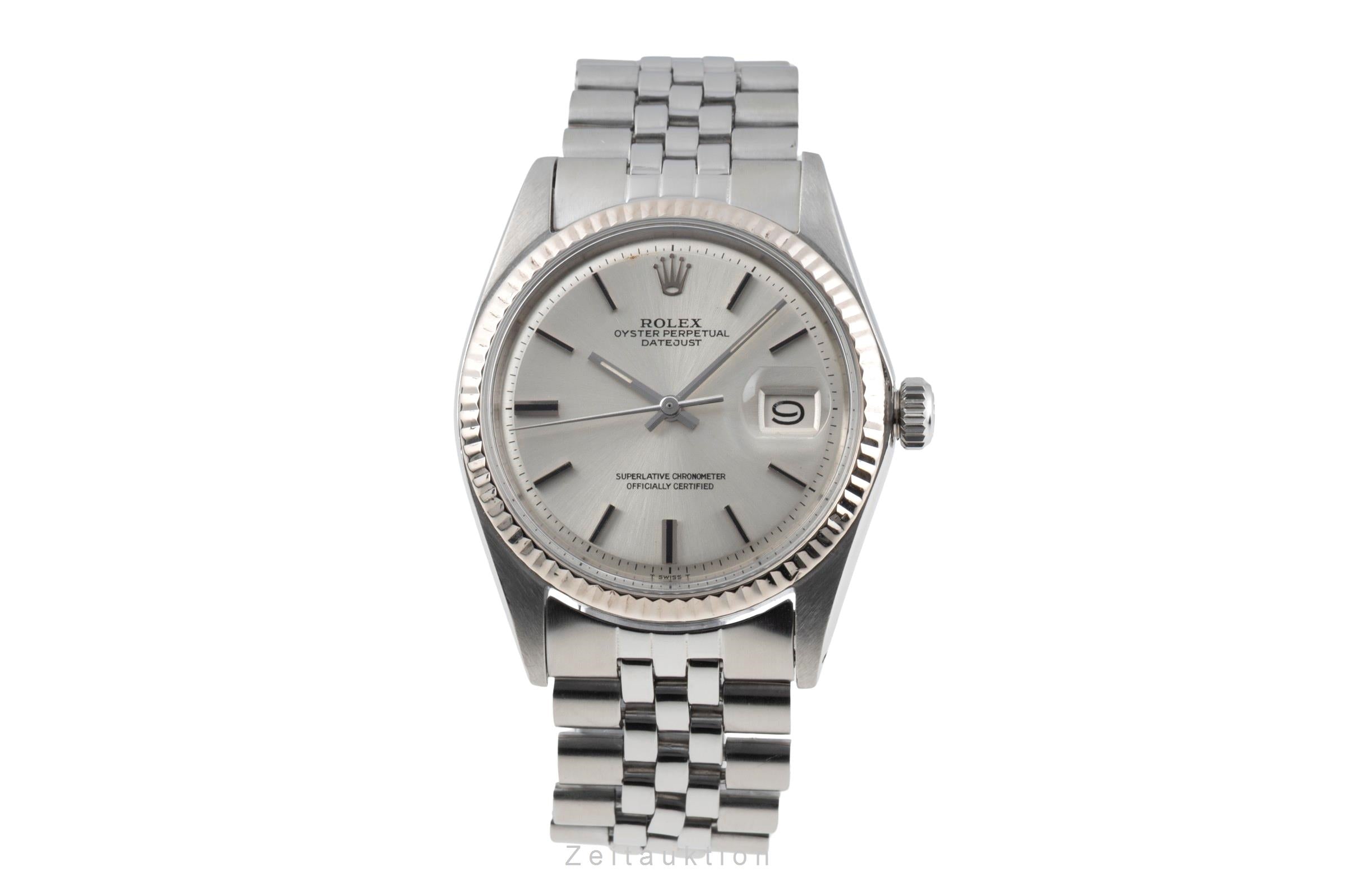 Rolex Datejust acero / oro blanco automático reloj para caballeros 1601 Vintage  [2605131]