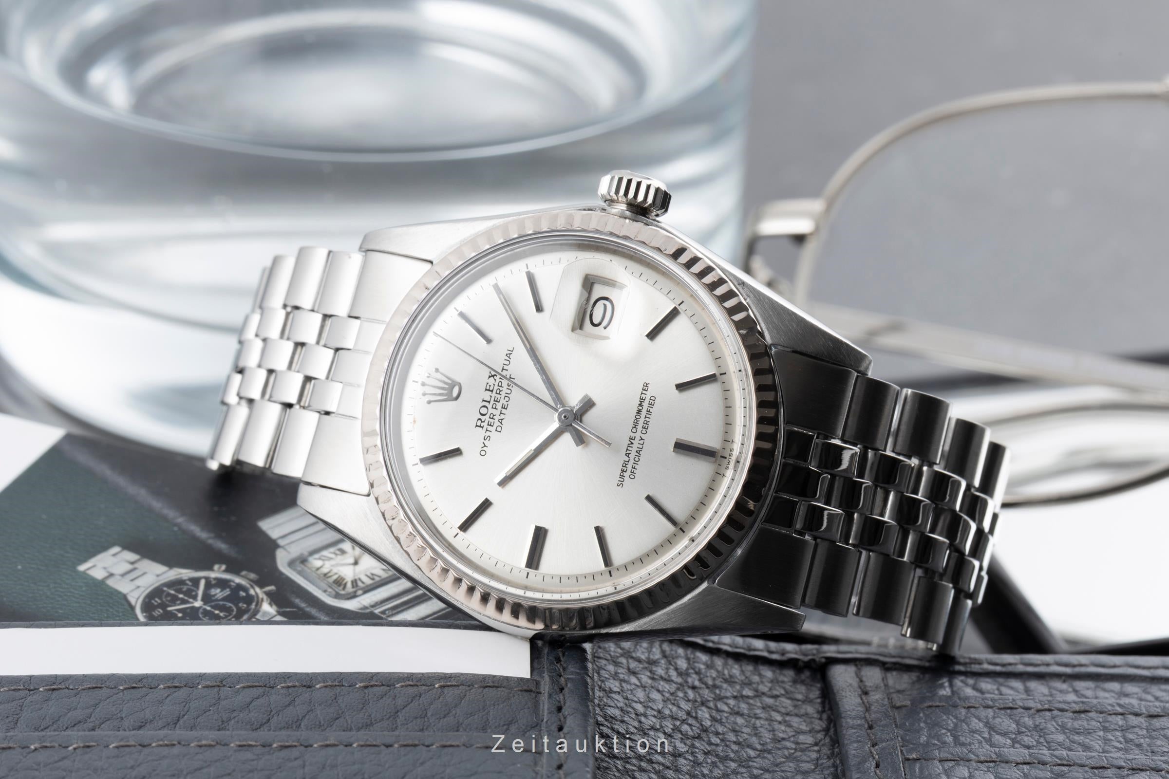 Rolex Datejust acero / oro blanco automático reloj para caballeros 1601 Vintage  [2605131]