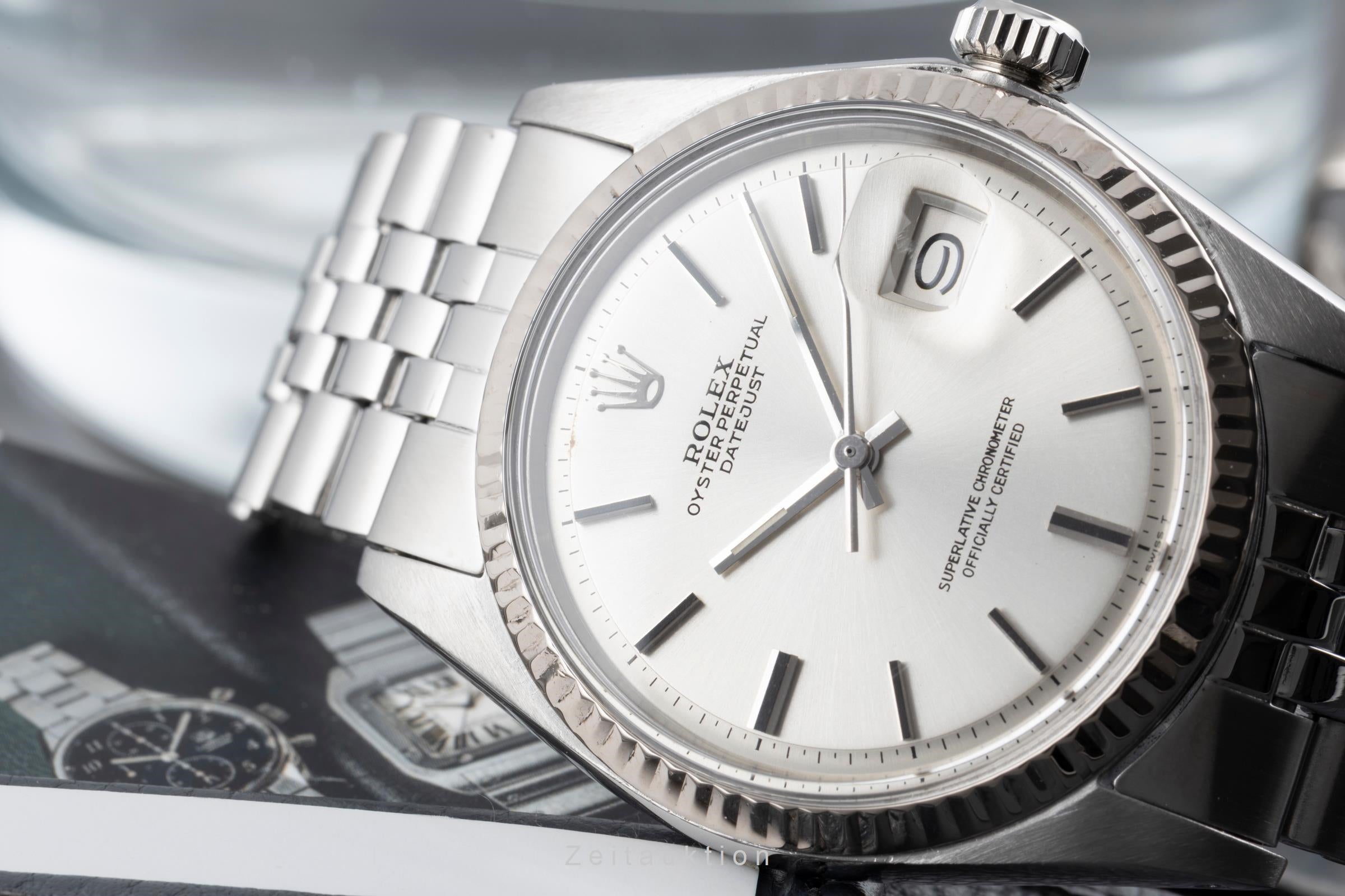 Rolex Datejust acero / oro blanco automático reloj para caballeros 1601 Vintage  [2605131]