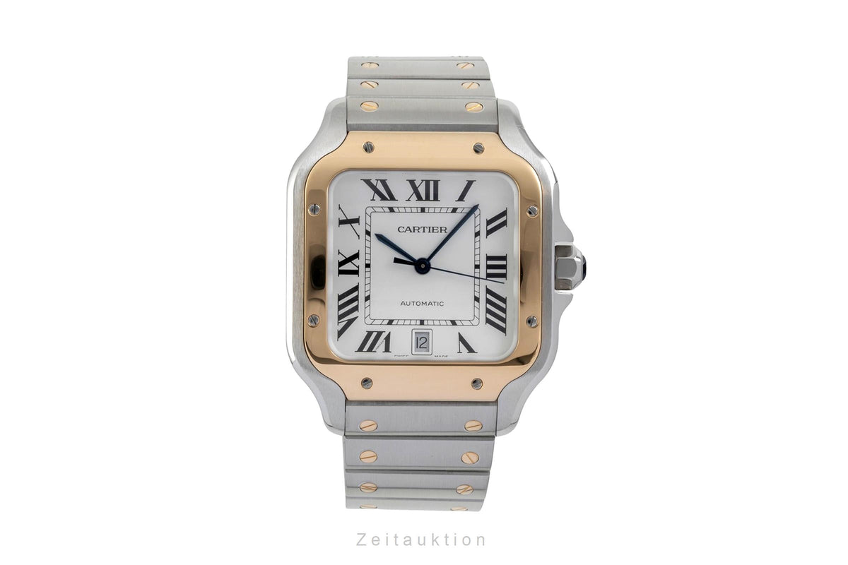 Cartier Santos steel / gold automatic men's watch W2SA0006 LP: 14000EUR  [2605132]