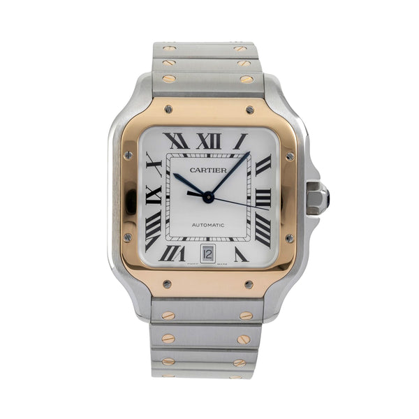 Cartier Santos steel / gold automatic men's watch W2SA0006 LP: 14000EUR  [2605132]