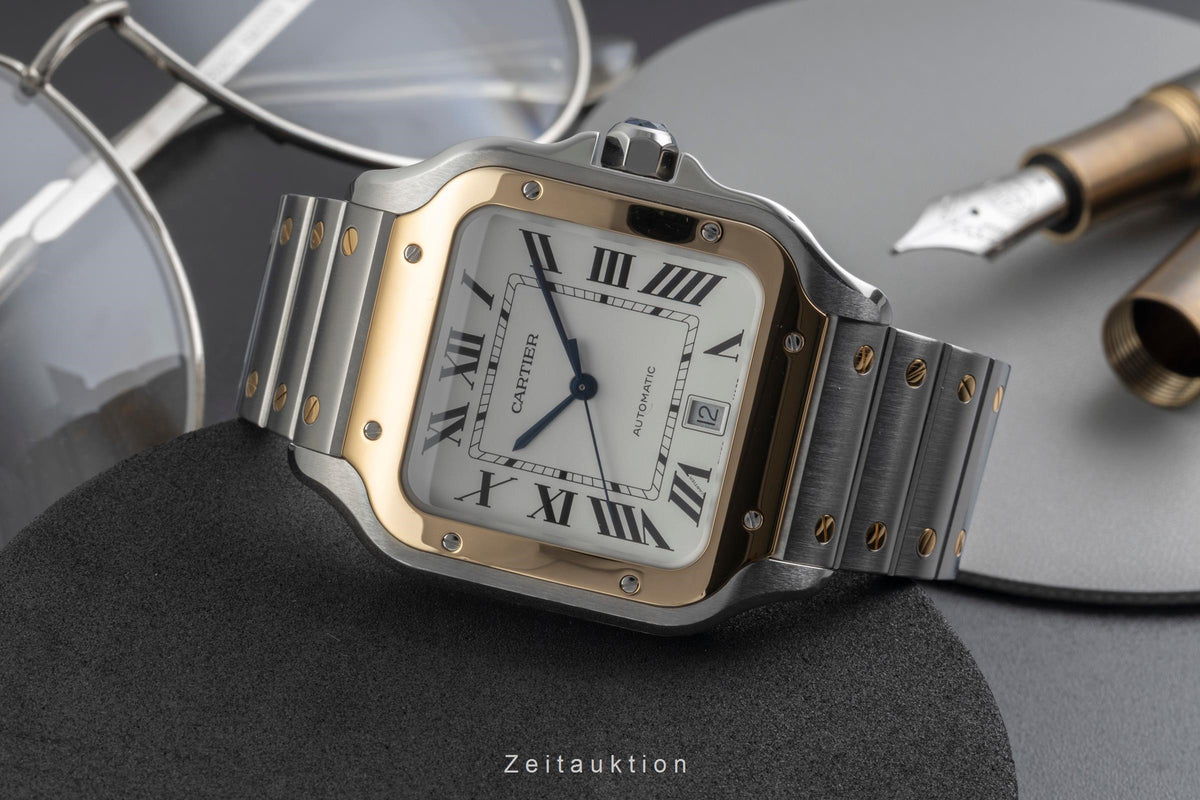 Cartier Santos steel / gold automatic men's watch W2SA0006 LP: 14000EUR  [2605132]