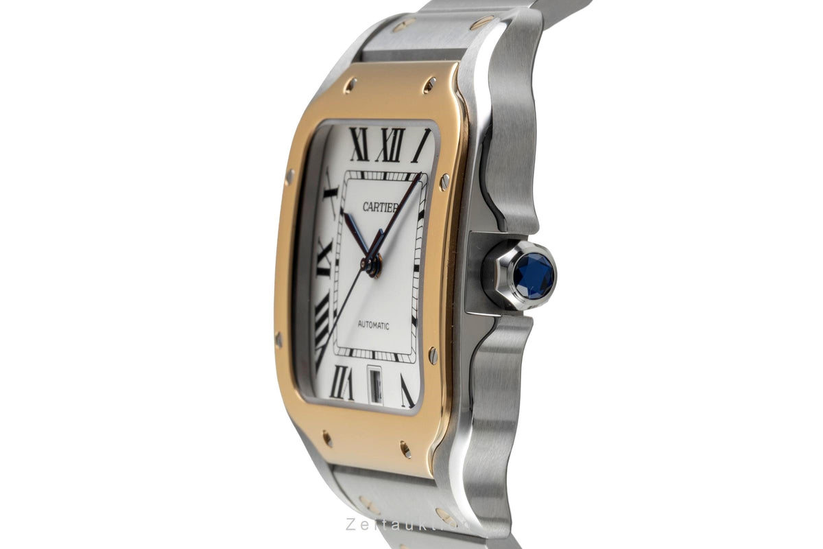 Cartier Santos steel / gold automatic men's watch W2SA0006 LP: 14000EUR  [2605132]