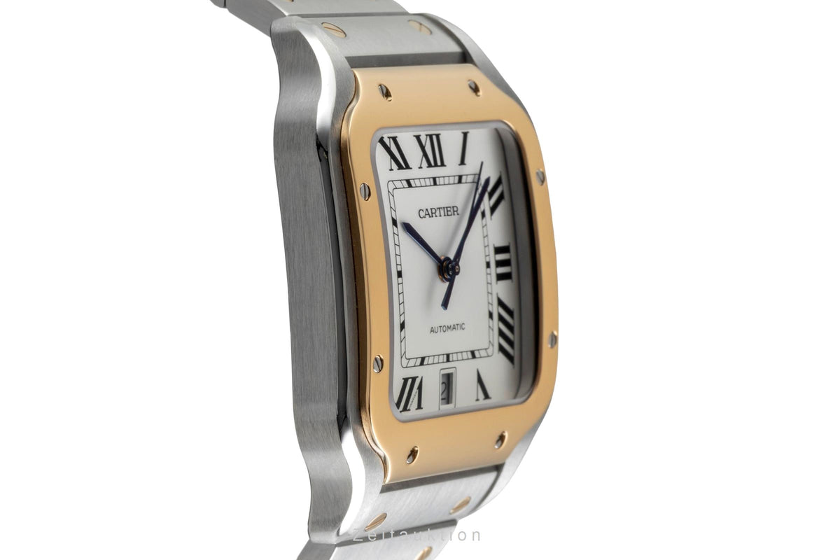 Cartier Santos steel / gold automatic men's watch W2SA0006 LP: 14000EUR  [2605132]